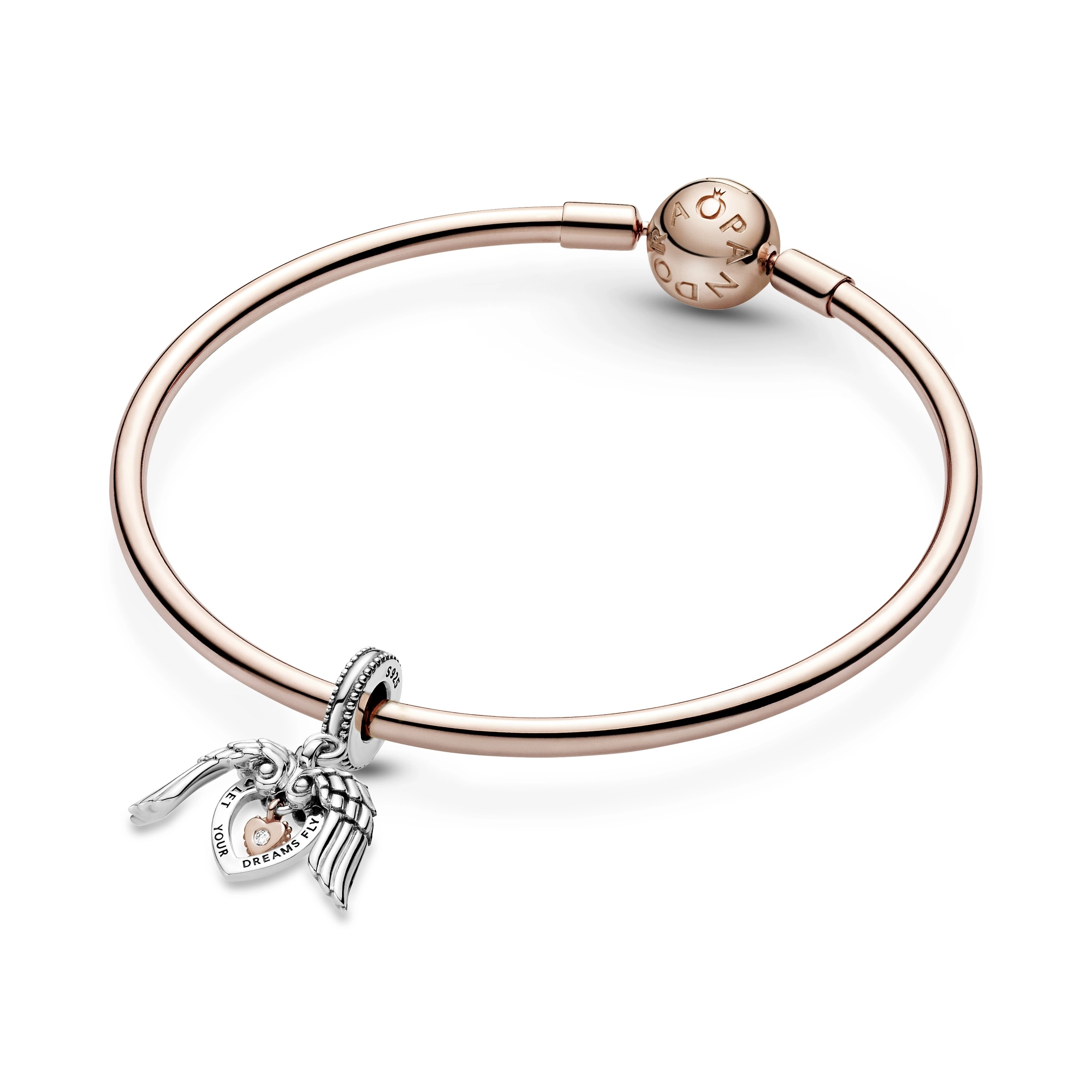 PANDORA Moments 14K Վարդագույն ոսկու պատվածքով Արծաթյա Չարմ/ 789296C01