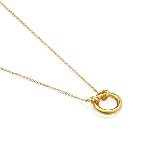 TOUS Серебряное ожерелье с позолотой 18K/712342502