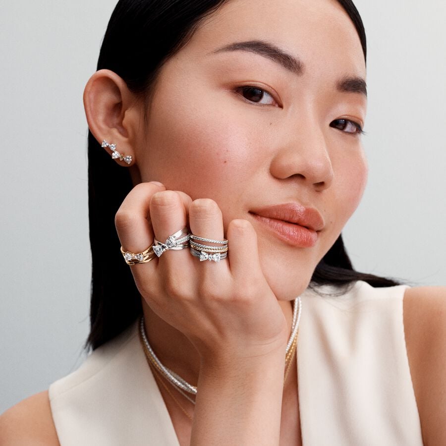 Buy PANDORA PANDORA Timeless Silver Ring/ 193552C01-50