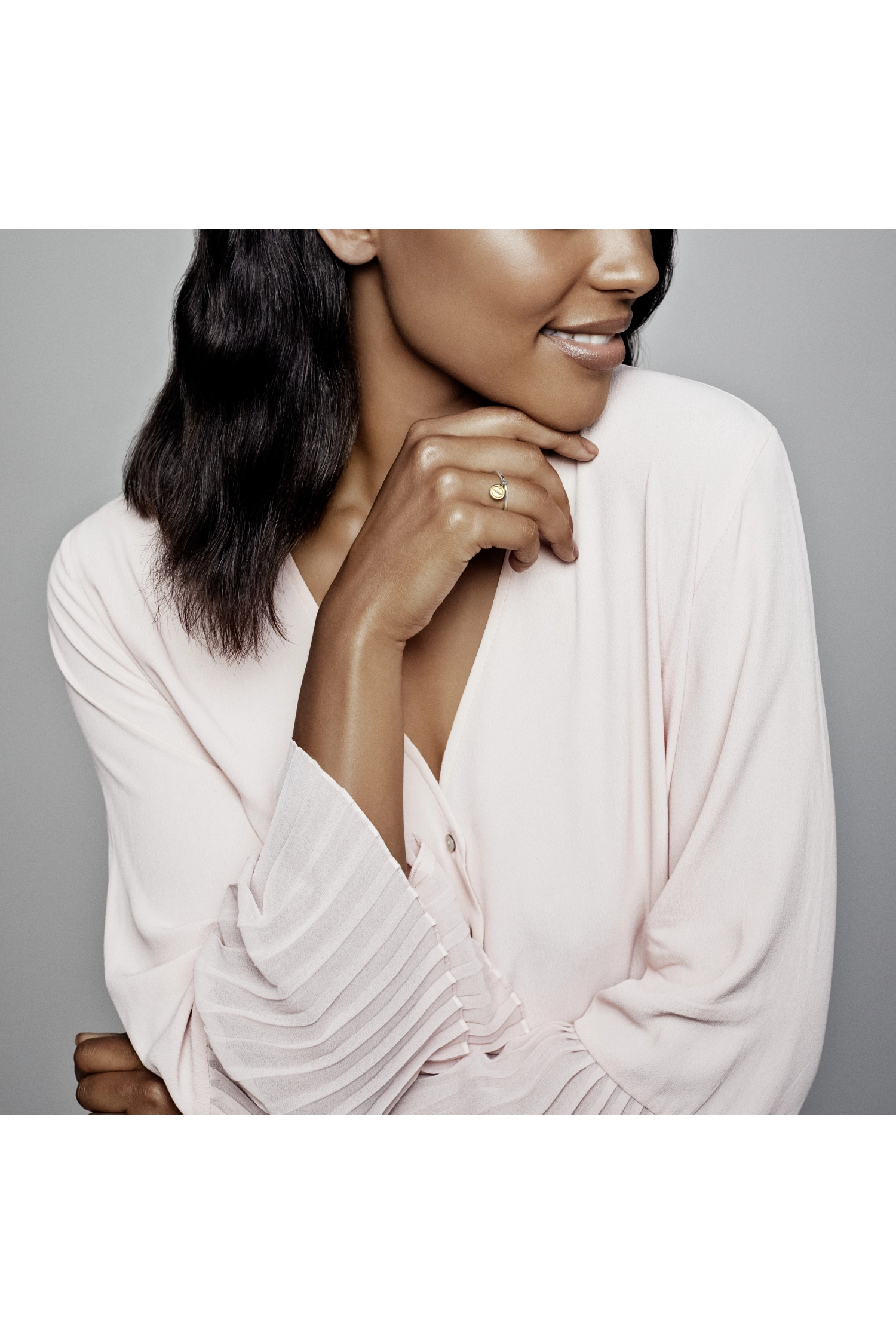 PANDORA Shine 14K Gold Plated Silver Ring/ 167823-56