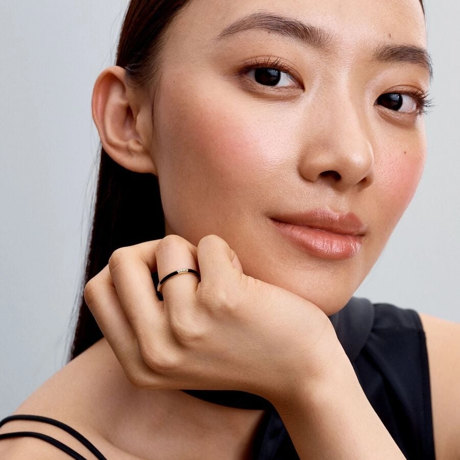 PANDORA Me 14K Gold Plated Silver Ring/ 163686C01-52