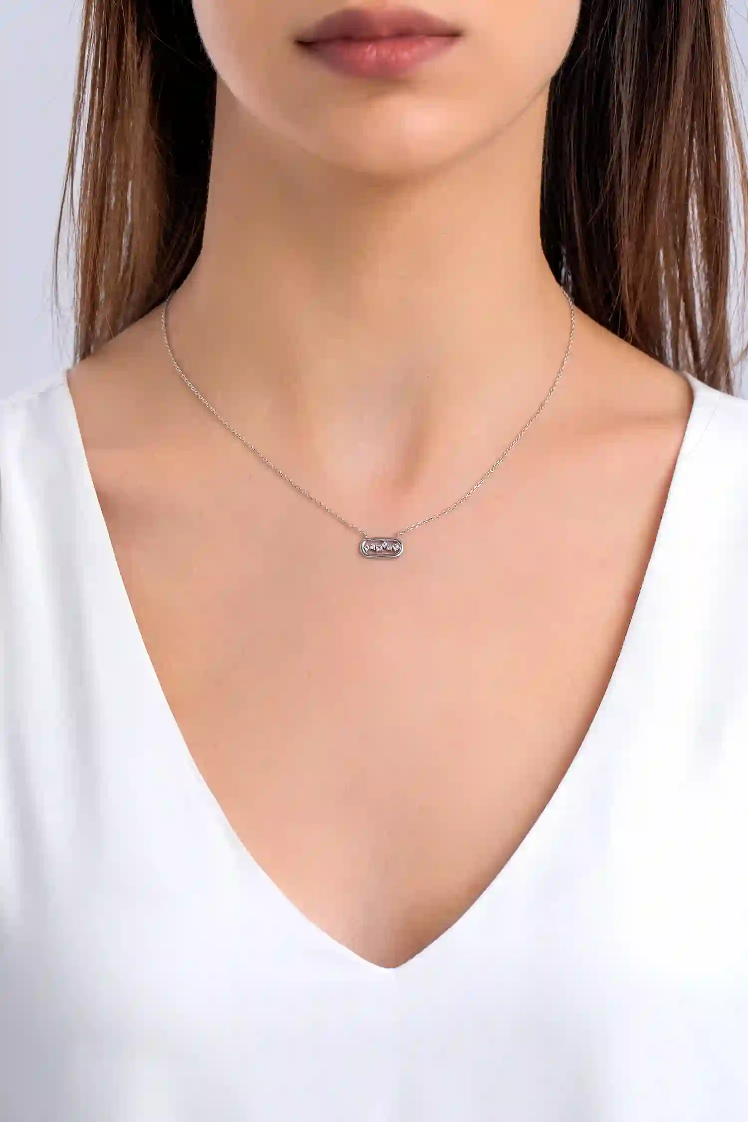 L'atelier Precieux Серебряное Ожерелье/ 87386345