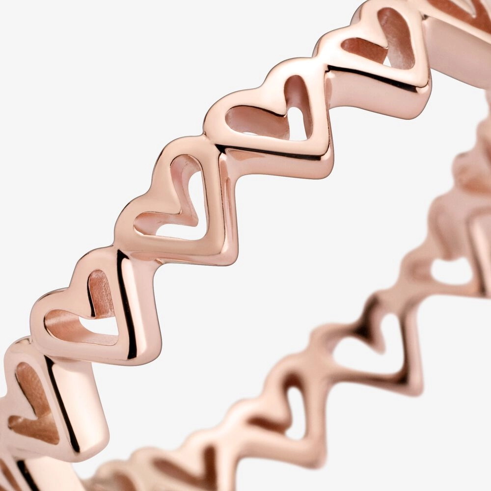 PANDORA Rose 14K Վարդագույն ոսկու պատվածքով Արծաթյա Մատանի/ 188696C00-50