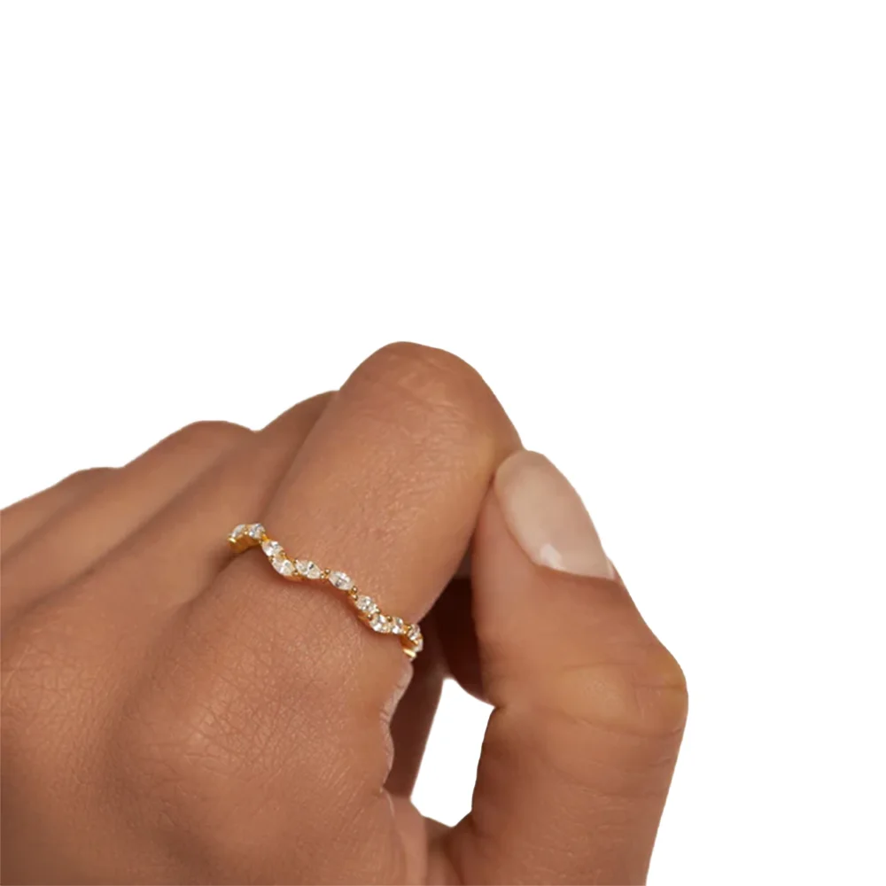 PDPAOLA 14K Gold Plated Silver Ring/ AN01-875-14