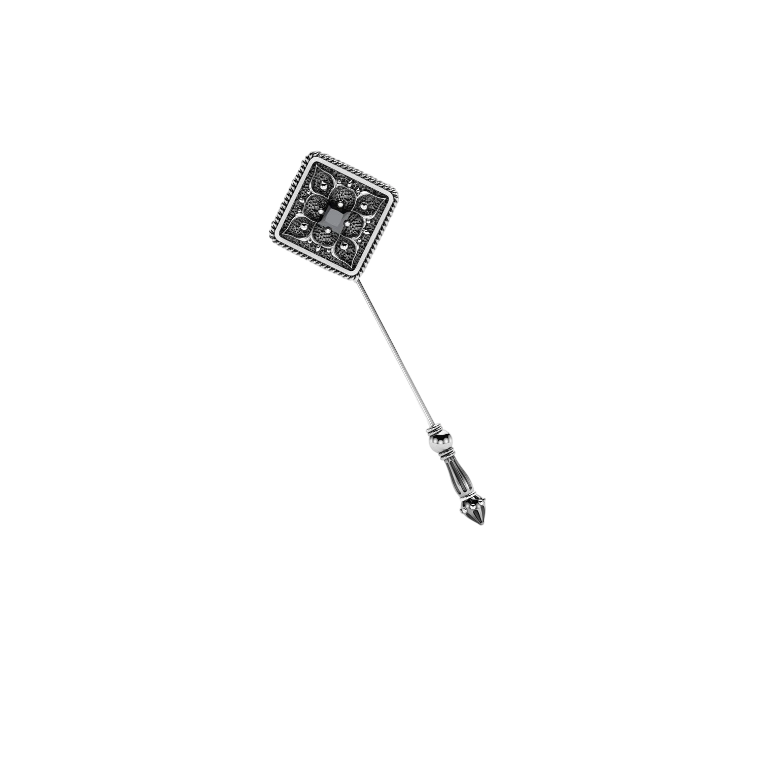 Silver Brooch "Mush" /CD006
