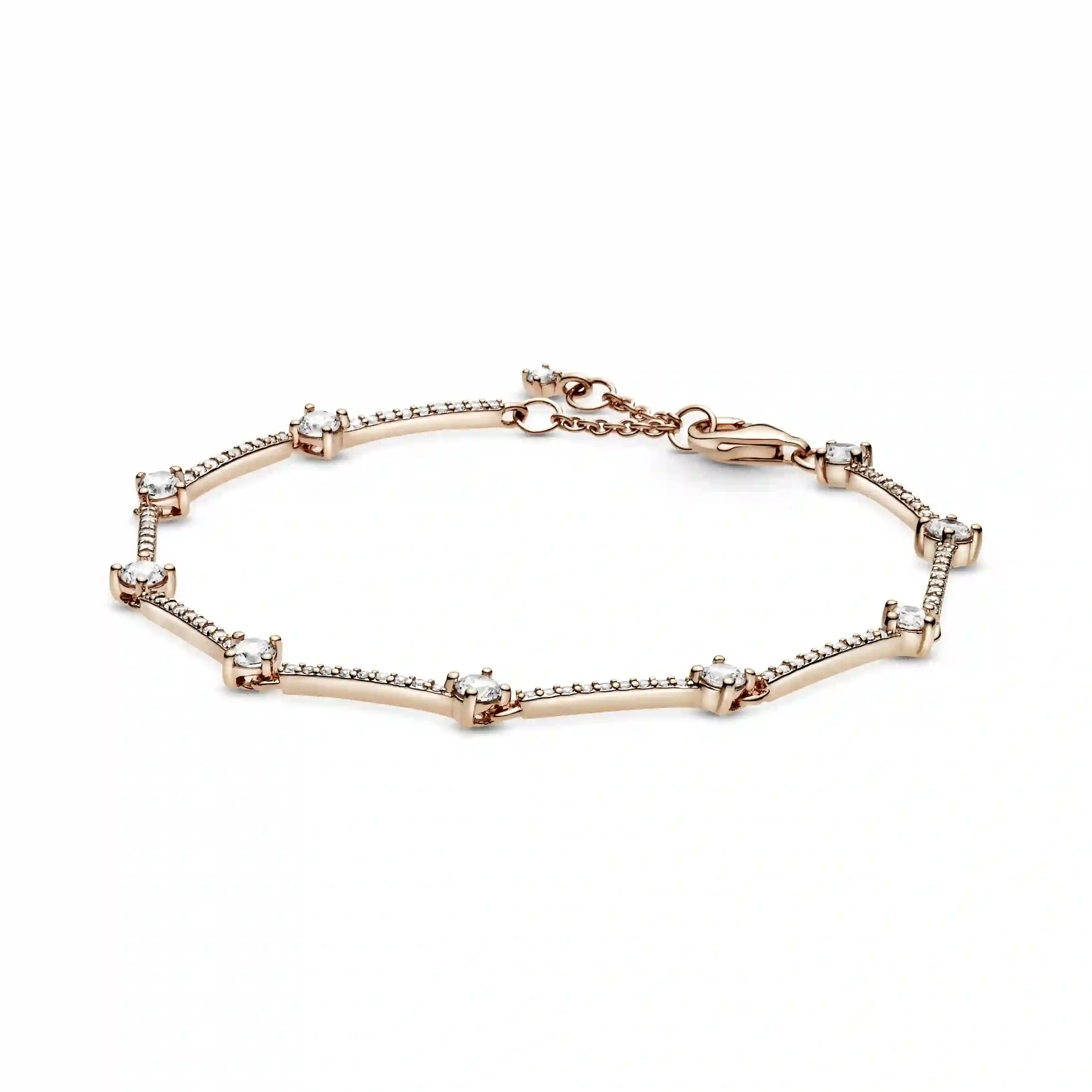 Jewelry PANDORA Moments 14K Rose Gold Plated Silver Bracelet