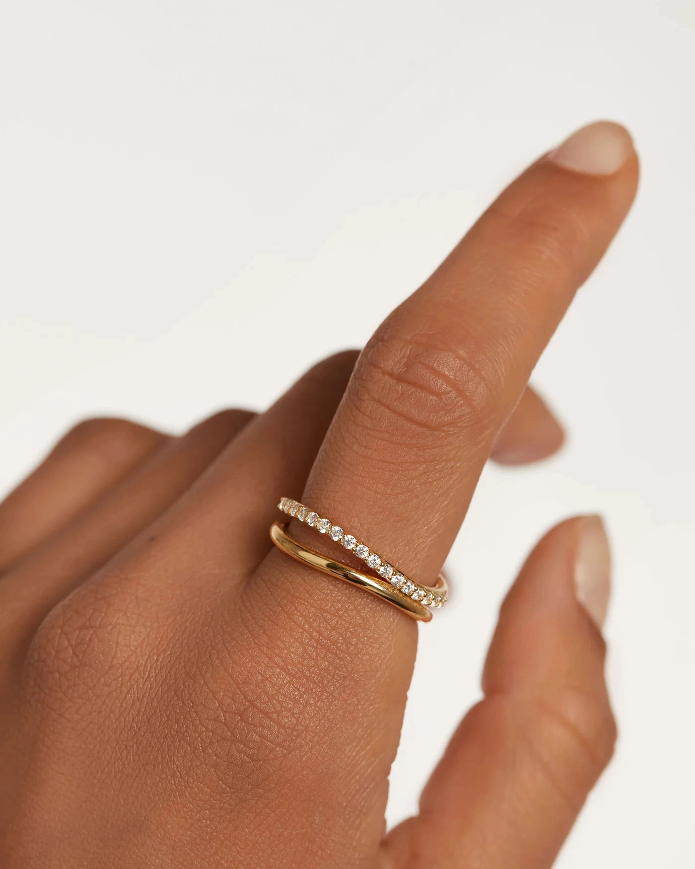 PDPAOLA 18K Gold Plated Silver Ring/ AN01-844-14
