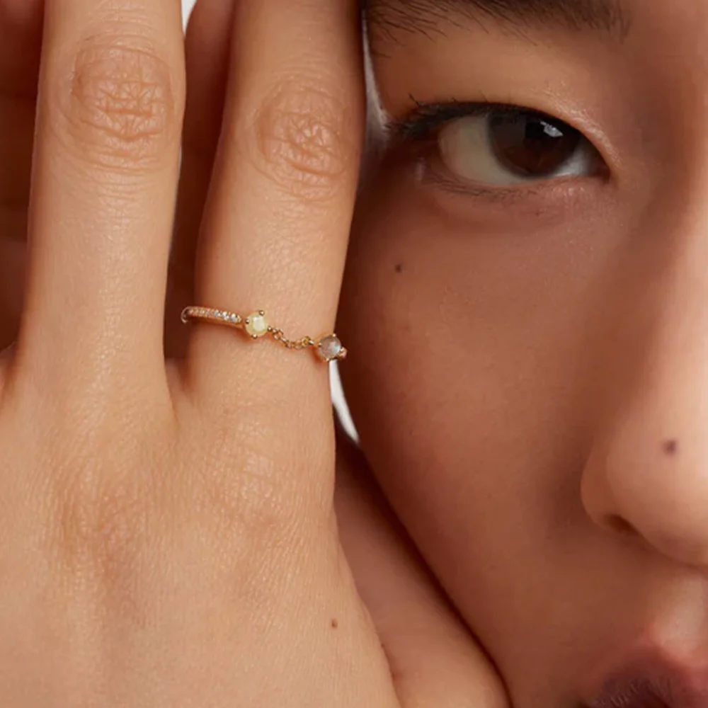 PDPAOLA 14K Gold Plated Silver Ring/ AN01-652-16