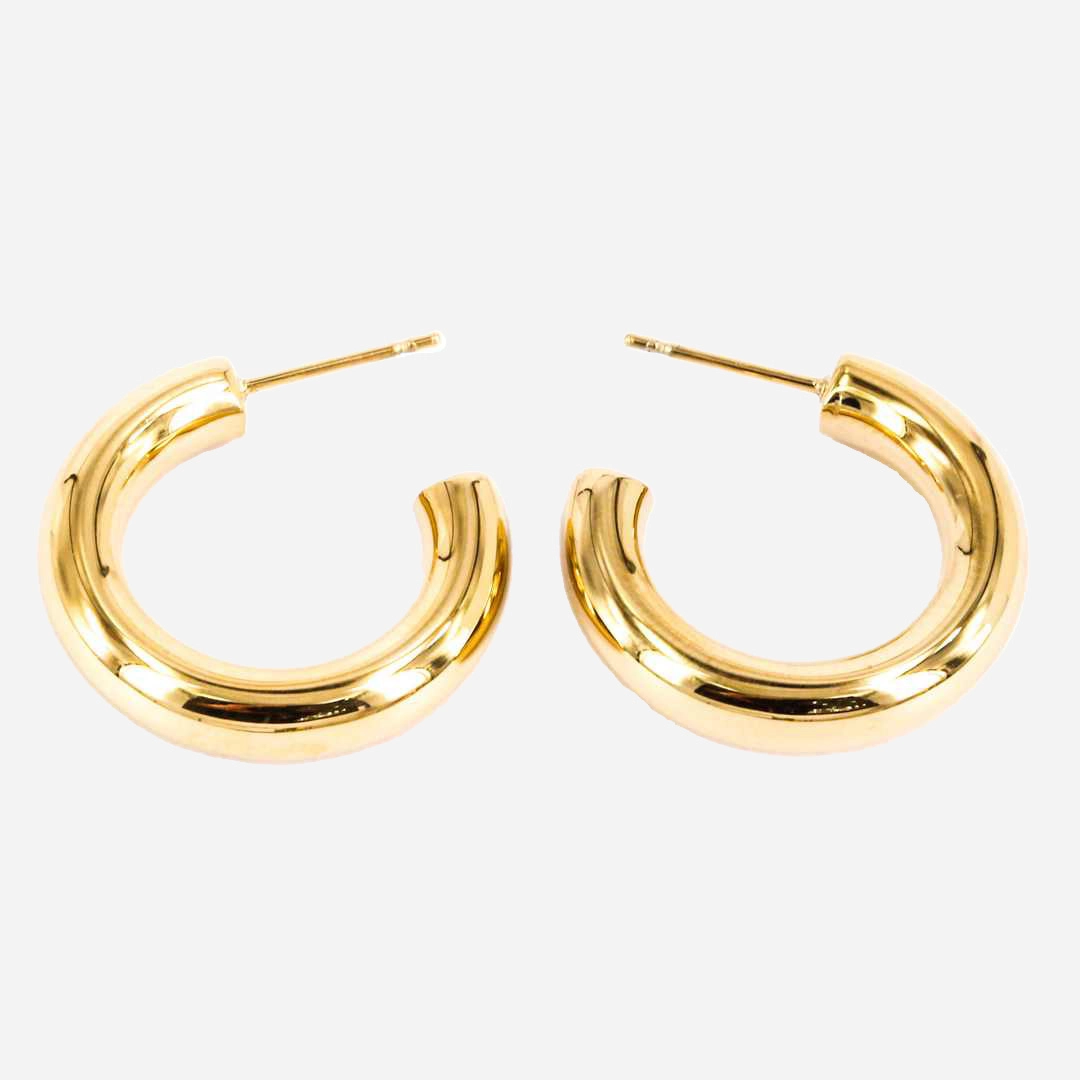 Zag Bijoux 24K Gold Plated Stainless Steel Surgical Earring/ SEC21313-01UNI5X25