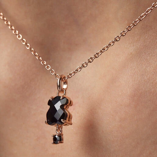 TOUS 18K Rose gold plated Silver Necklace/ 513634510