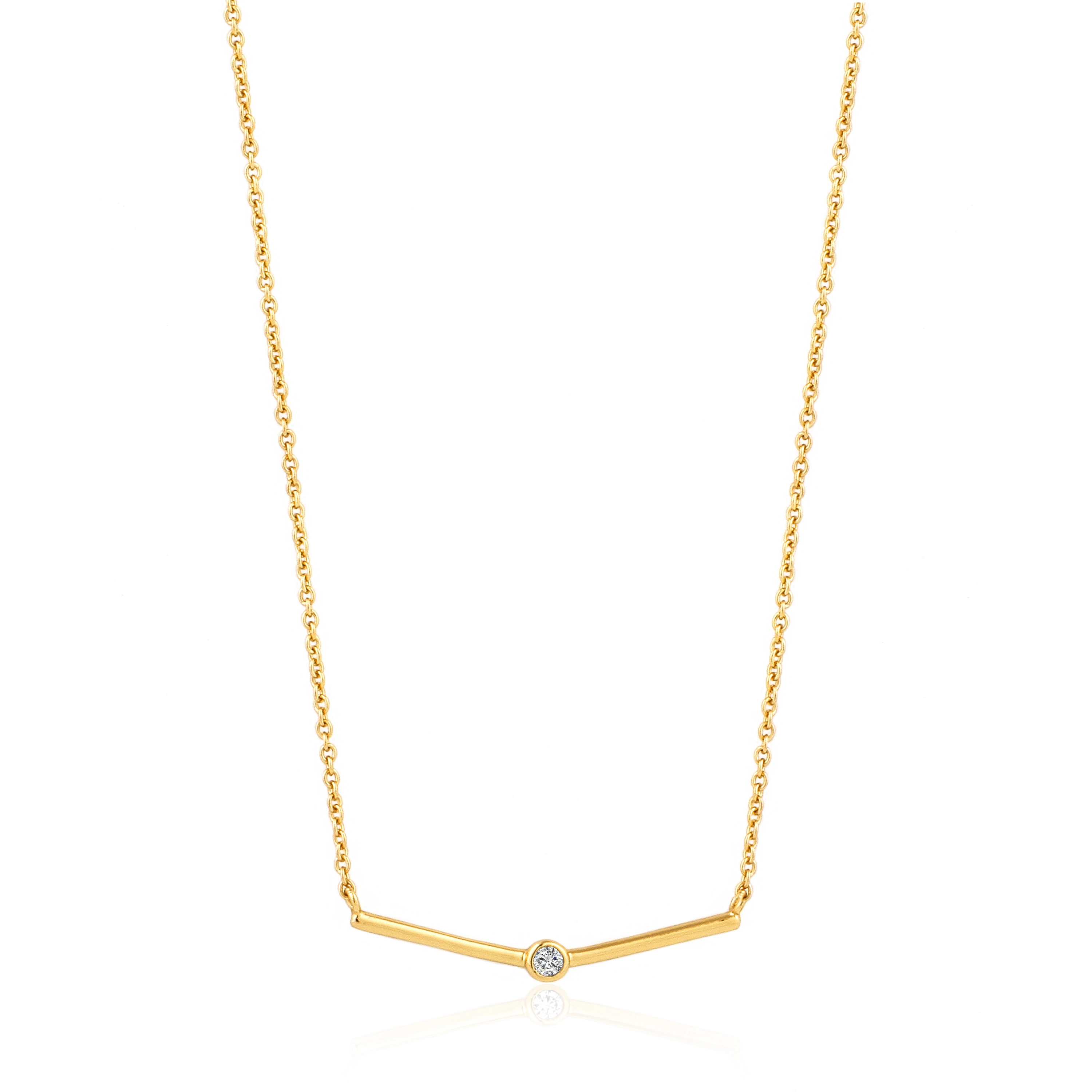 Ania Haie 14K Ոսկեպատ Արծաթյա Վզնոց/ N003-02G