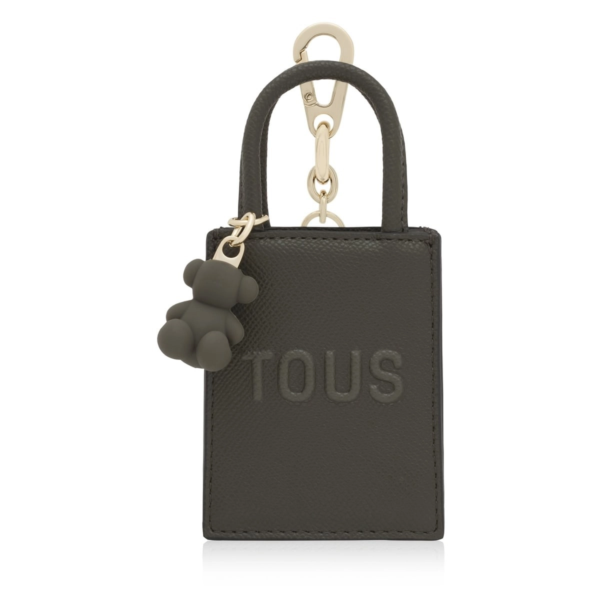 PU.ZIN,KEYCHAIN HANDBAG POP KHAKI
