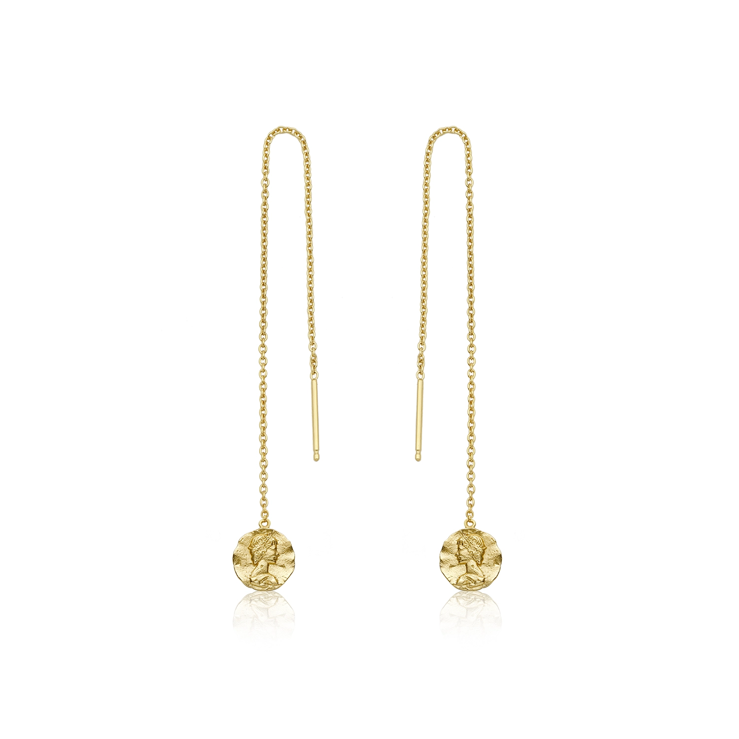 Ania Haie 14K Ոսկեպատ Արծաթյա Ականջօղ/ E009-01G