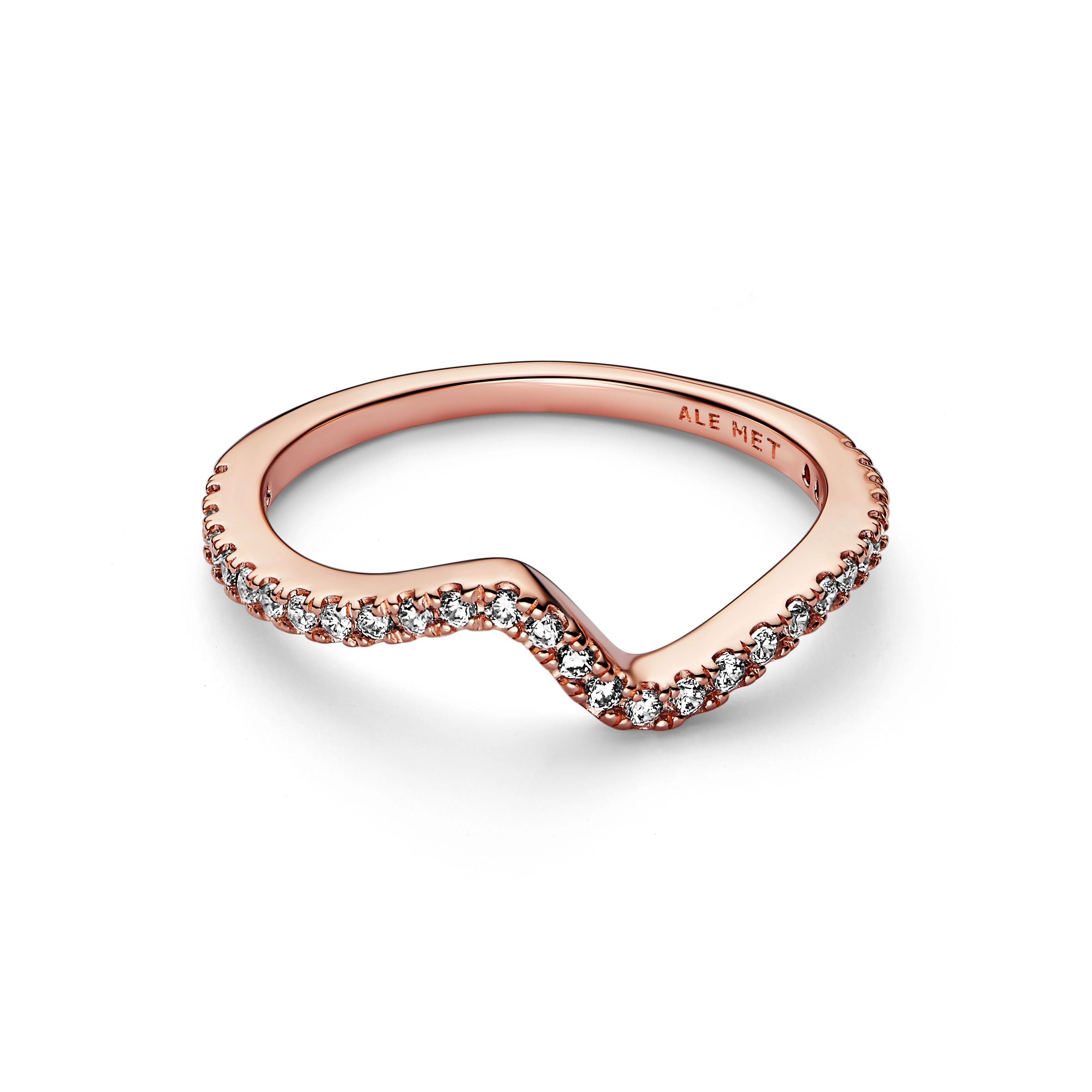 PANDORA Timeless 14K Rose Gold Plated Silver Ring/ 182539C01-54