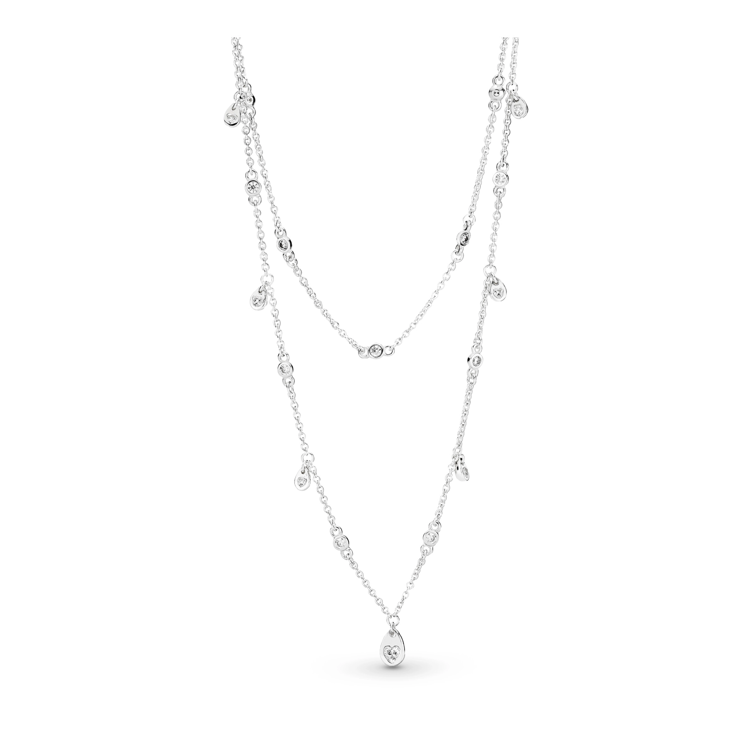 PANDORA Moments Silver Necklace/ 397084CZ-45