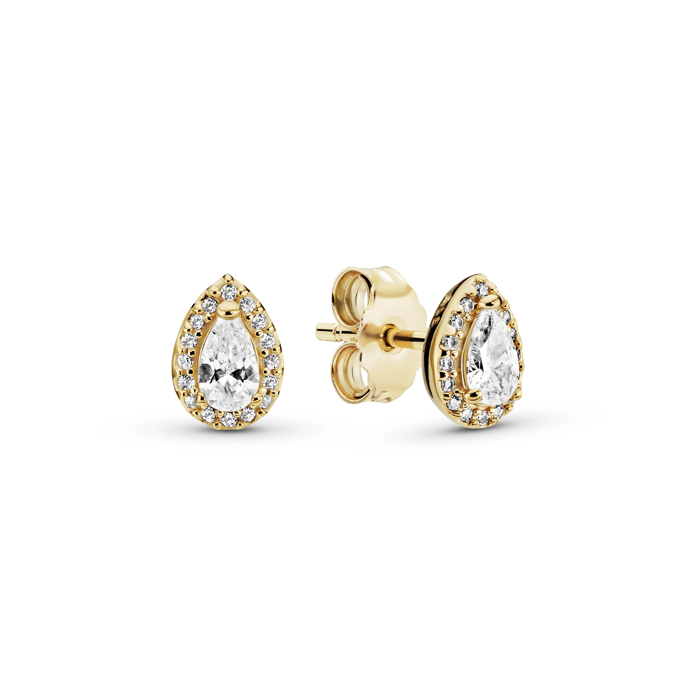 PANDORA Shine 14K Ոսկեպատ Արծաթյա Ականջօղ/ 266252CZ