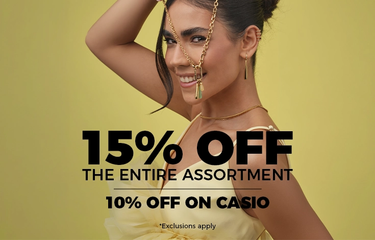 15% OFF the entire assortment