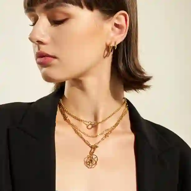 Ania Haie 14K Gold Plated Silver Necklace/ N048-07G