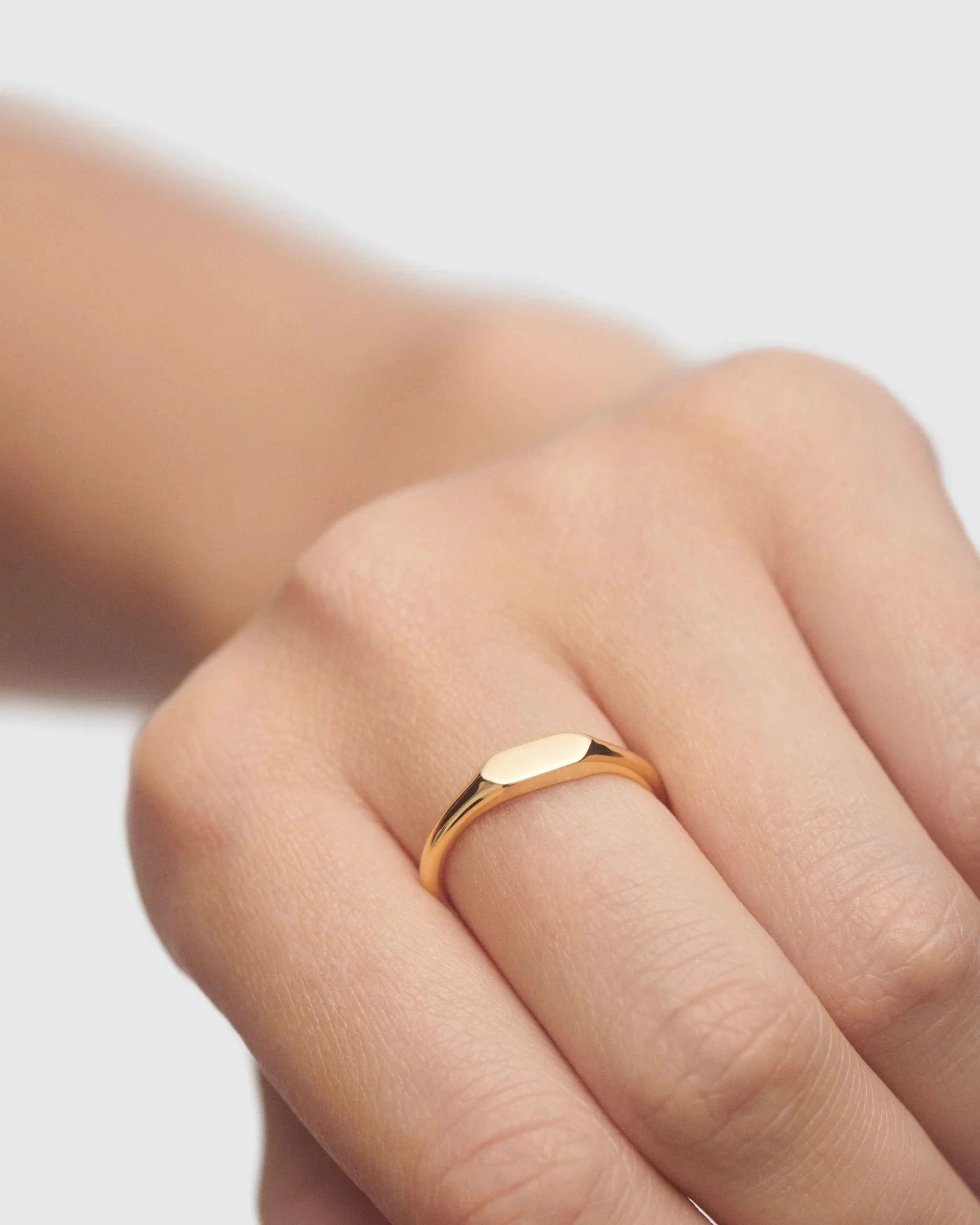 PDPAOLA 18K Gold Plated Silver Ring/ AN01-C47-16