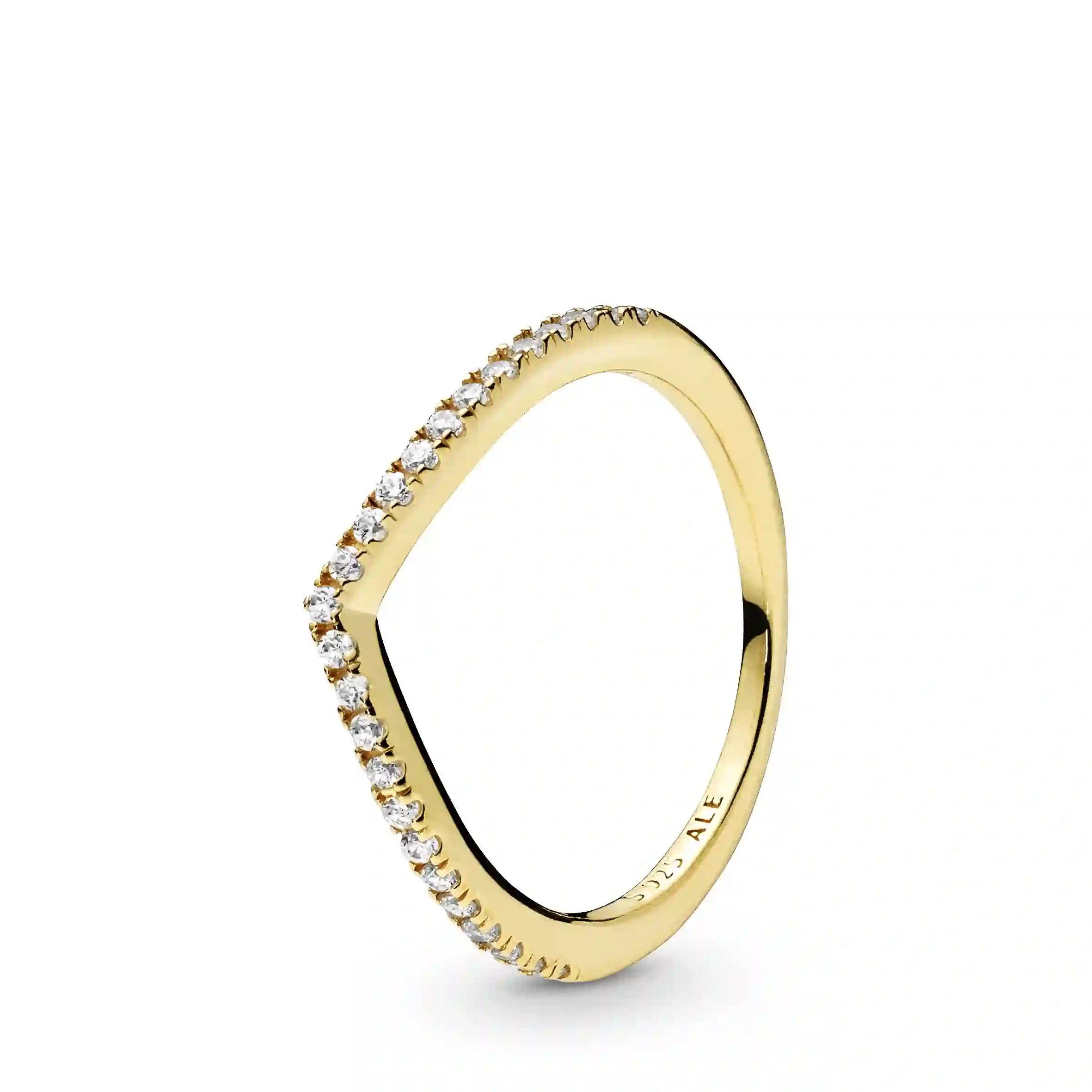 PANDORA Shine 14K Ոսկեպատ Արծաթյա Մատանի/ 166316CZ-54