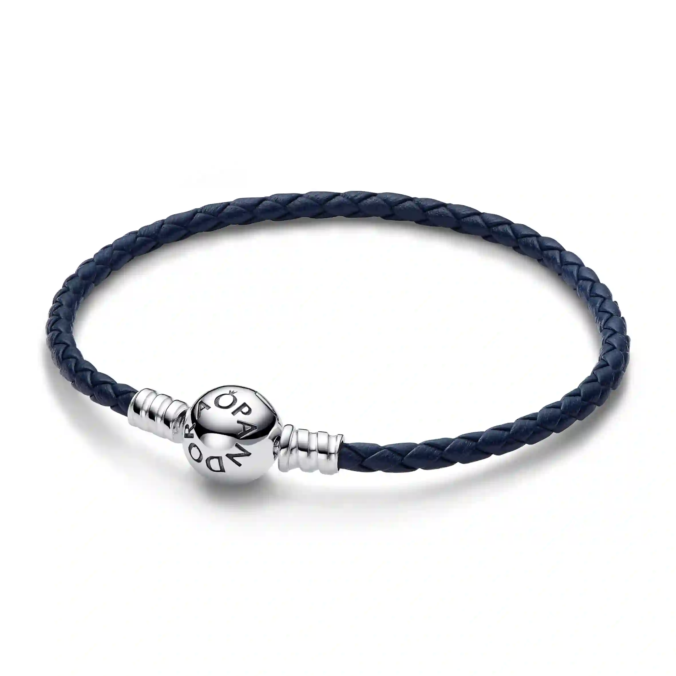 PANDORA Moments Leather Silver Bracelet/ 592790C01-S2