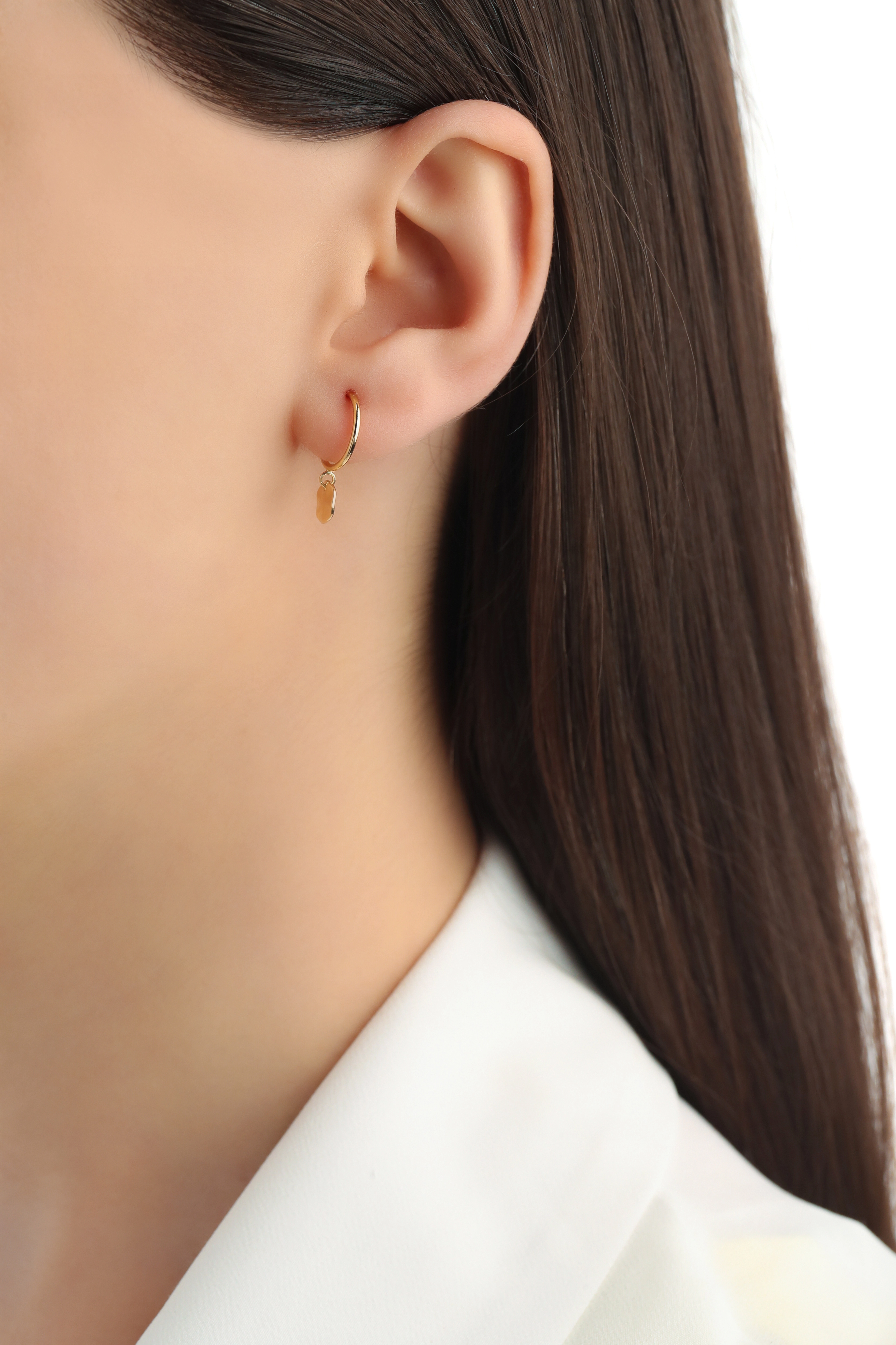 Ania Haie 14K Ոսկեպատ Արծաթյա Ականջօղ/ E007-03G