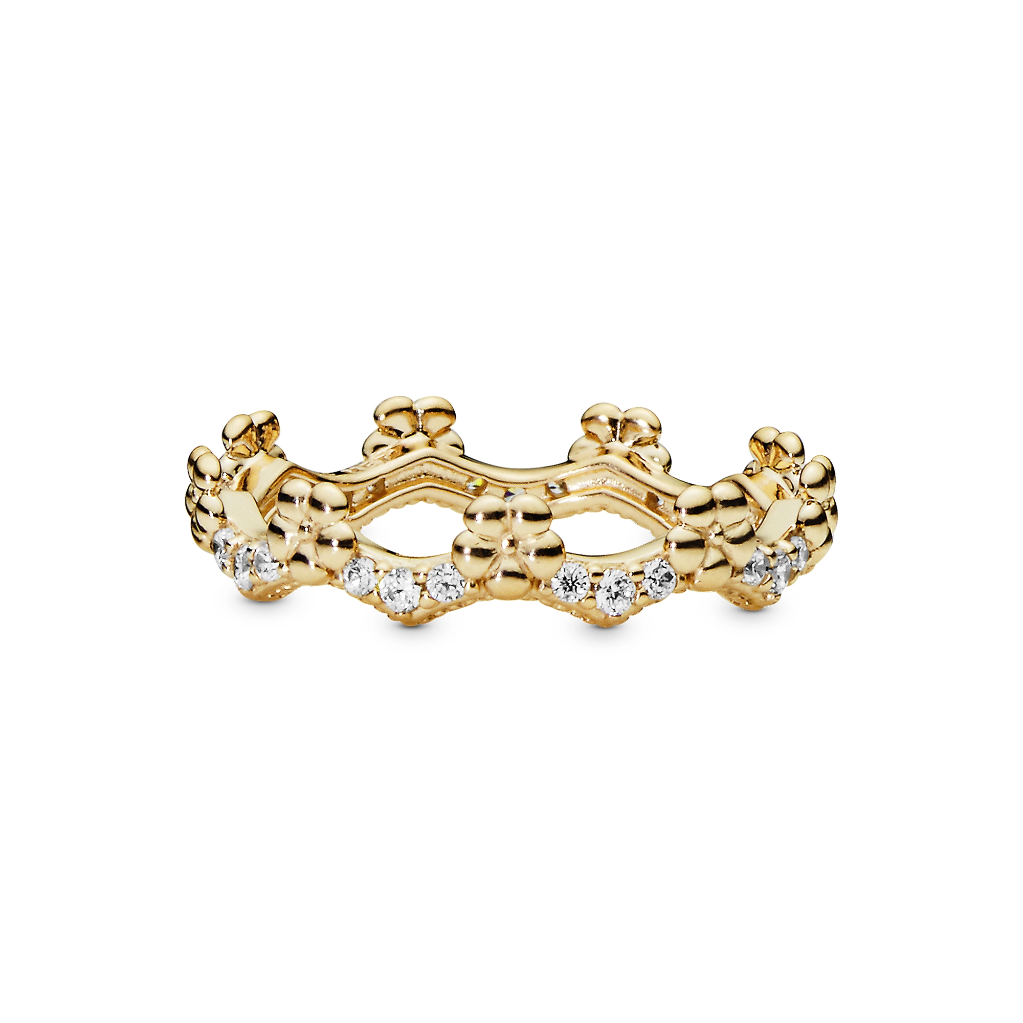 PANDORA Shine 14K Ոսկեպատ Արծաթյա Մատանի/ 167924CZ-50
