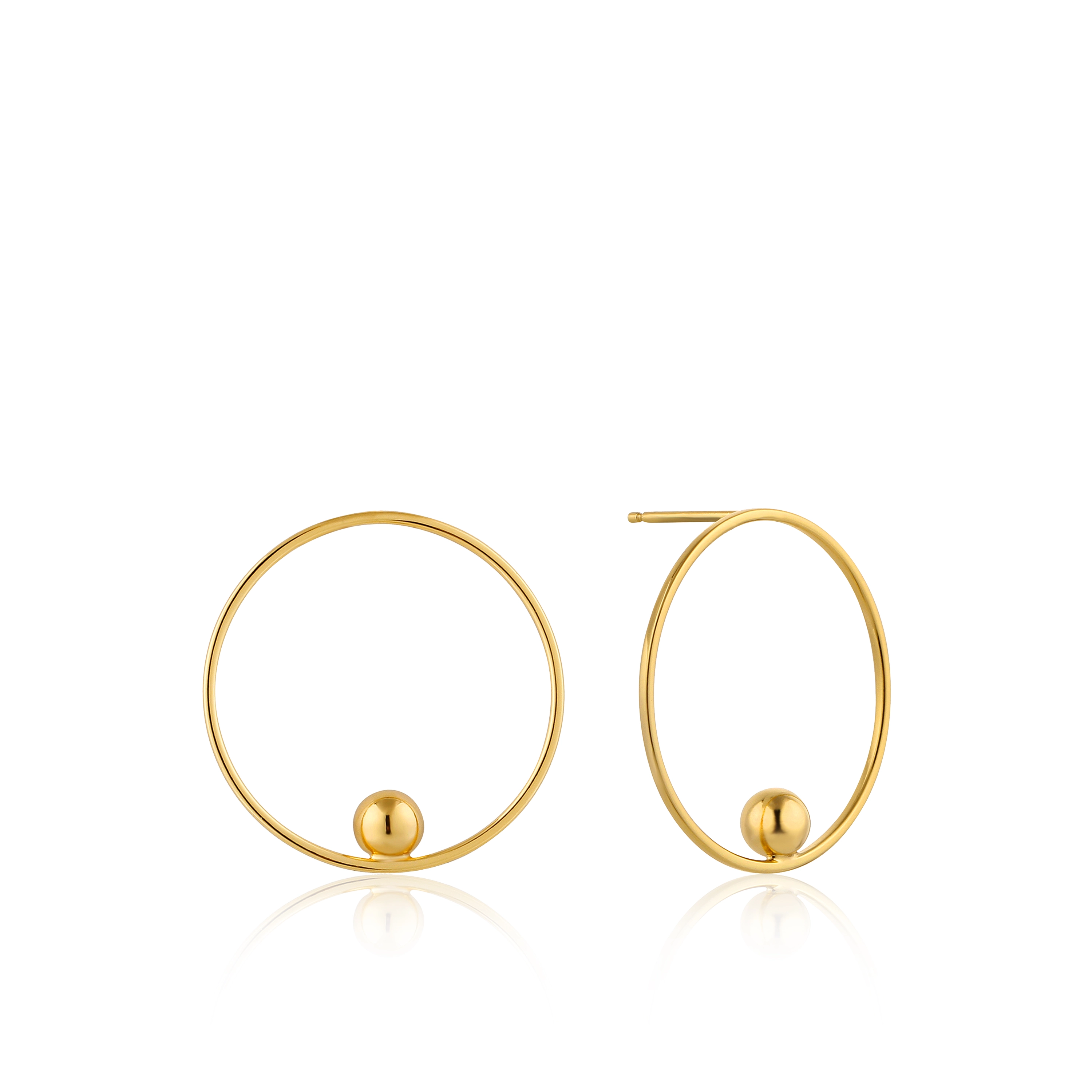 Ania Haie 14K Ոսկեպատ Արծաթյա Ականջօղ/ E001-01G