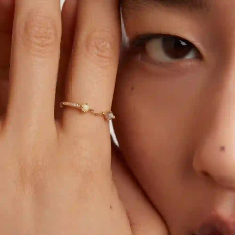 PDPAOLA 14K Gold Plated Silver Ring/ AN01-652-14