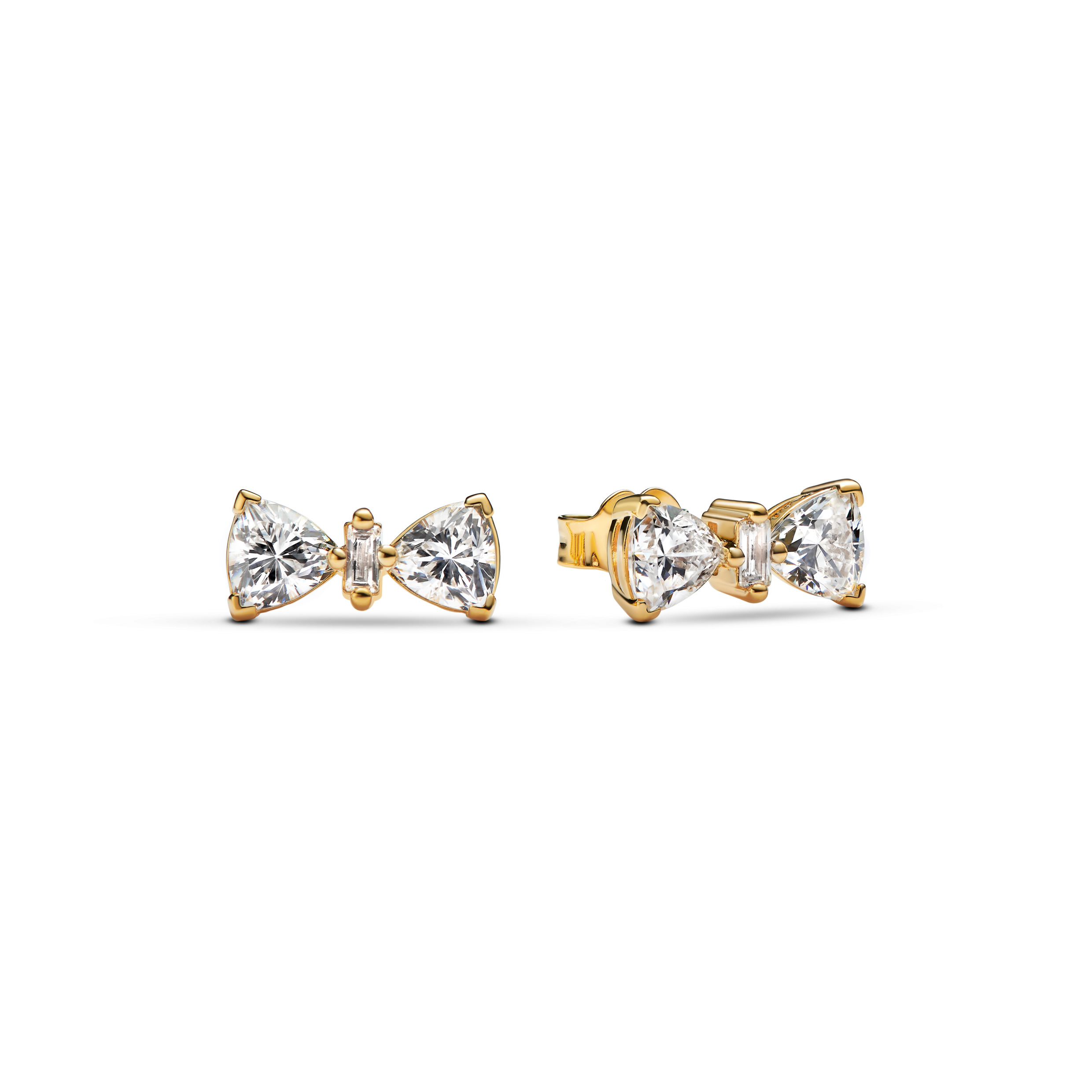 PANDORA Timeless 14K Gold Plated Silver Earring/ 263507C01