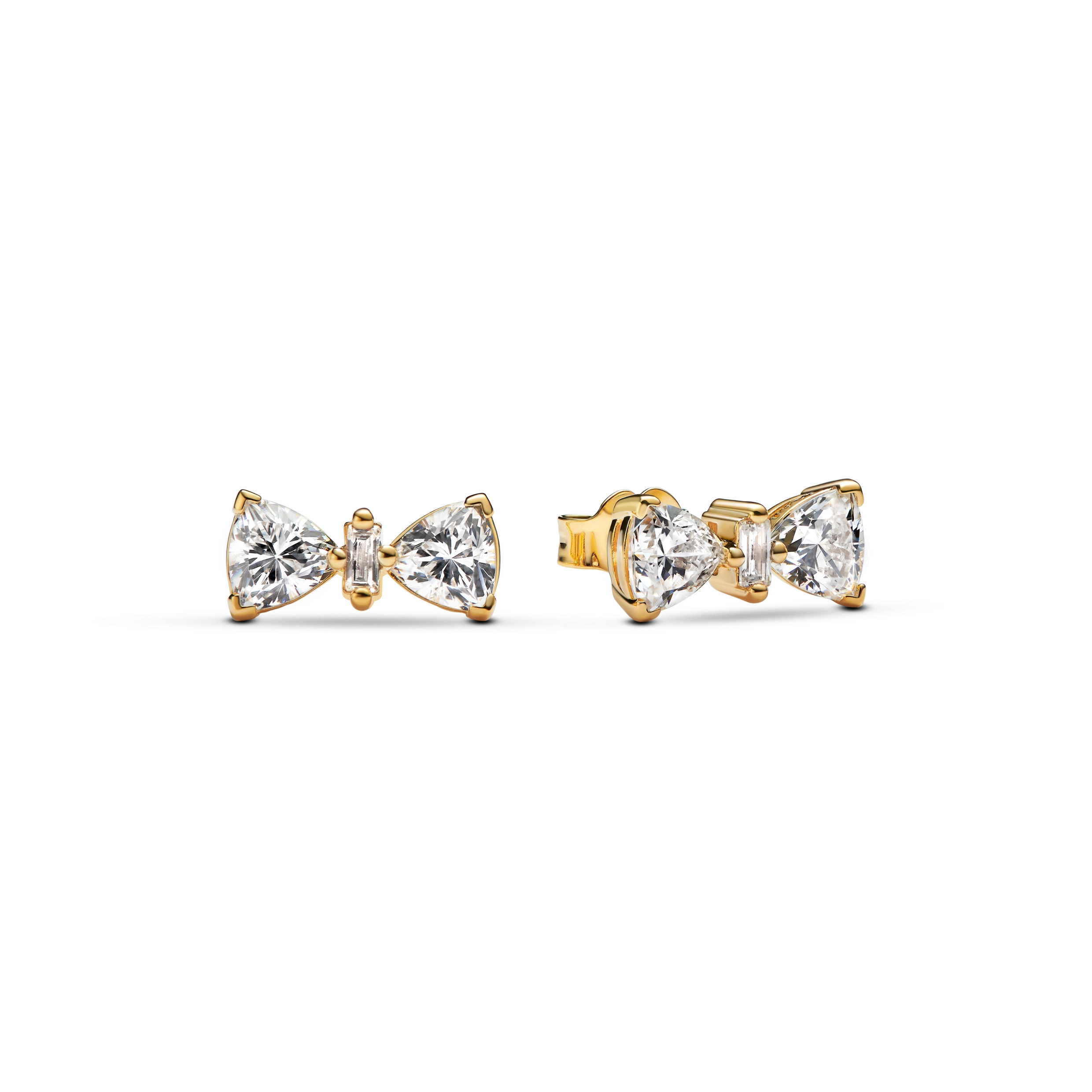 PANDORA Timeless 14K Gold Plated Silver Earring/ 263507C01