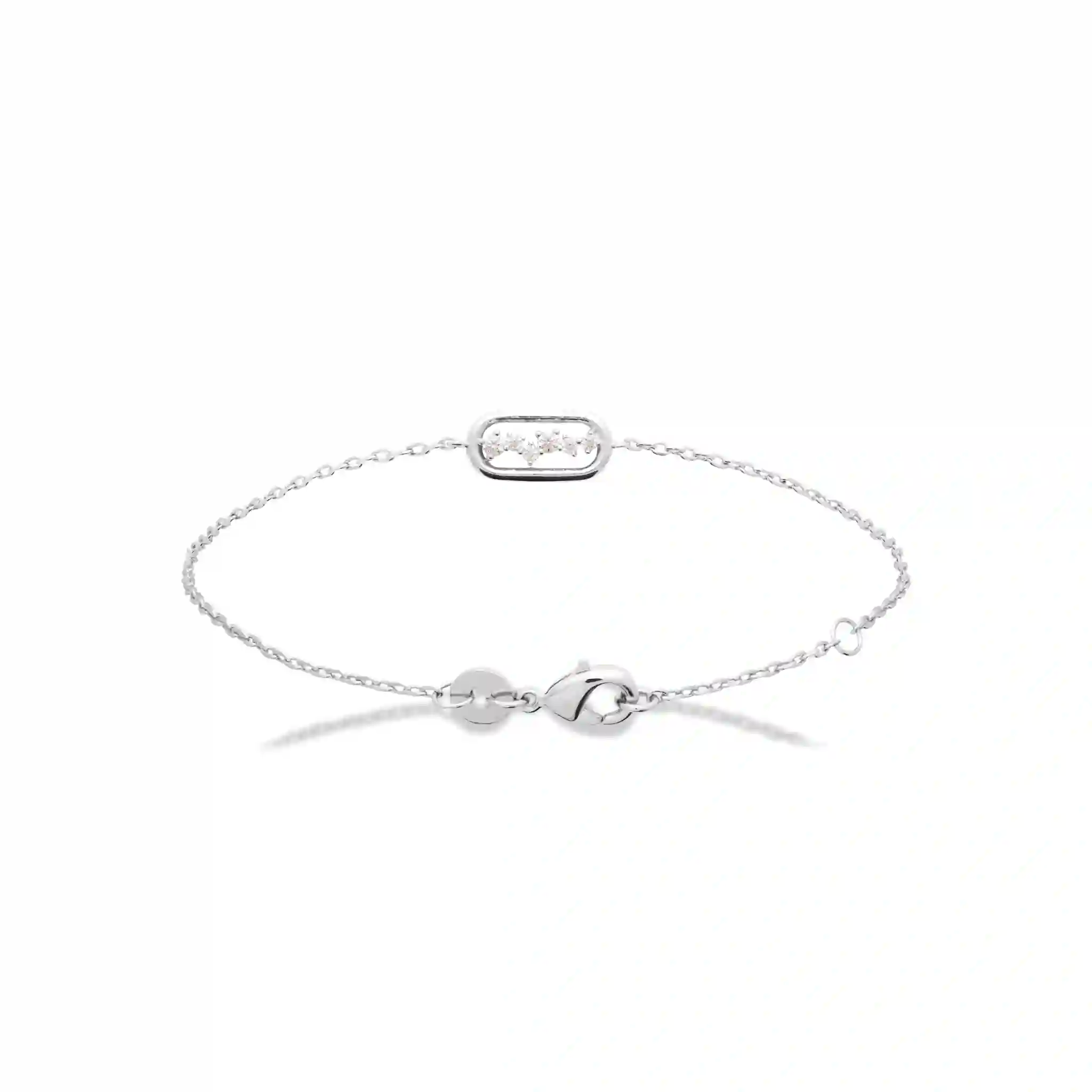 L'atelier Precieux Silver Bracelet/ 87386318