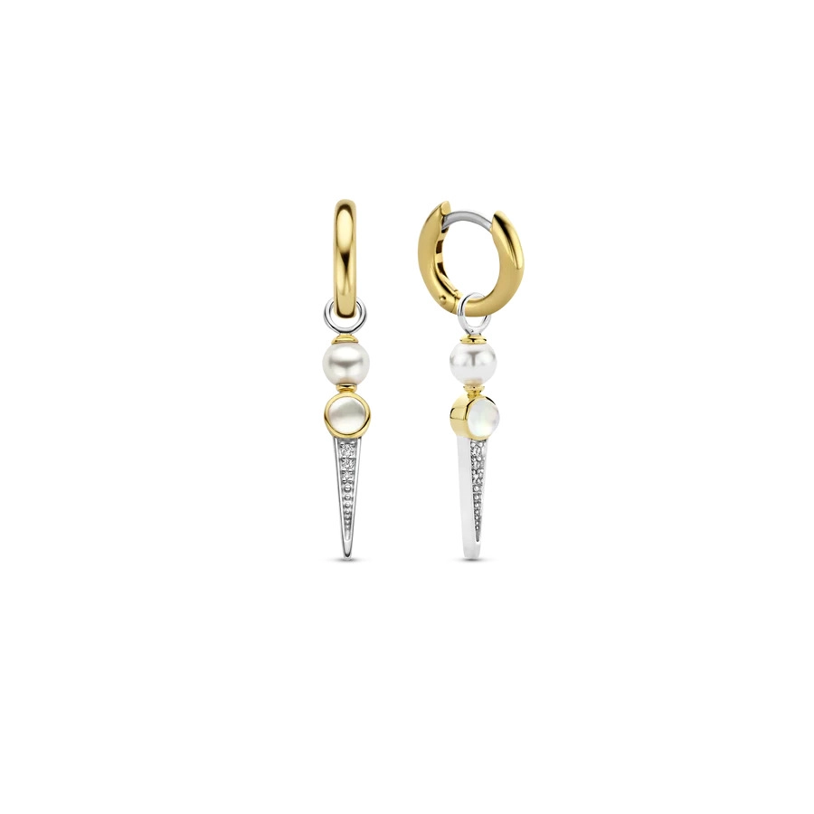 Ti Sento 14K Gold Plated Silver Earring/ 7933YP