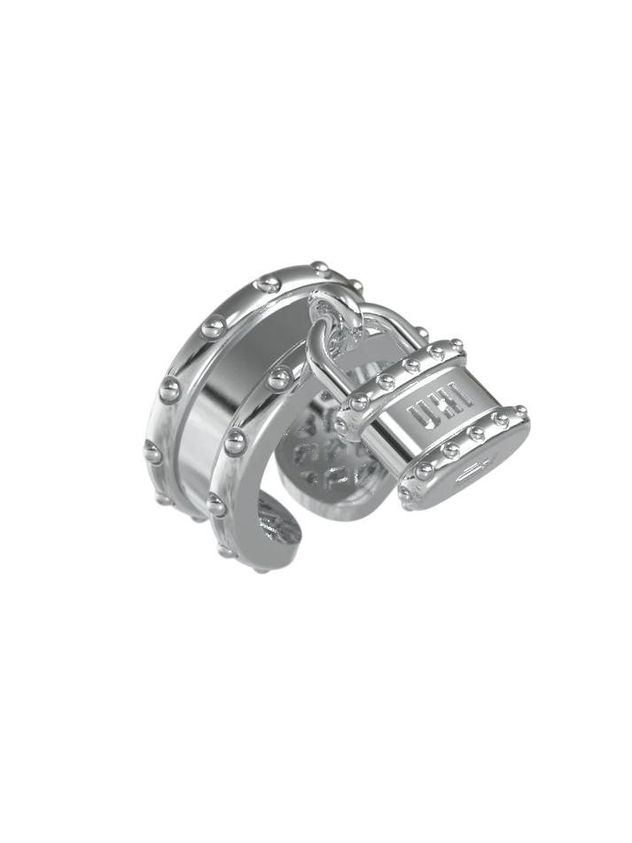 Արծաթյա Մատանի 17 mm / Lock5-17