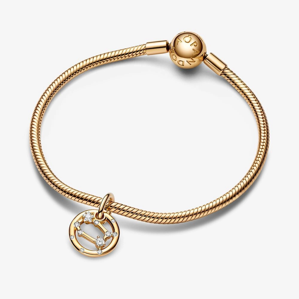 PANDORA Moments 14K Gold Plated Silver Charm/ 762711C01
