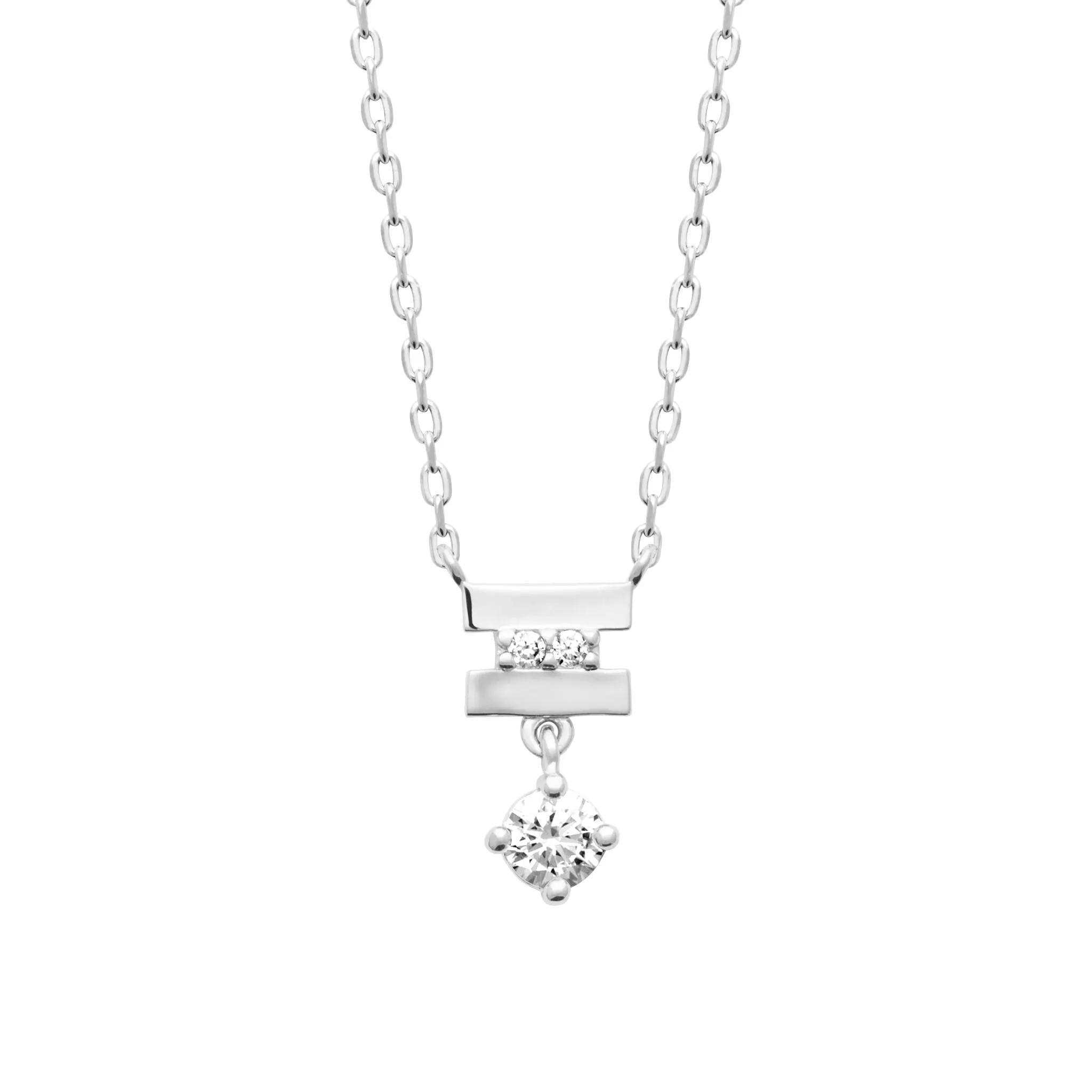 L'atelier Precieux Silver Necklace/ 87420845
