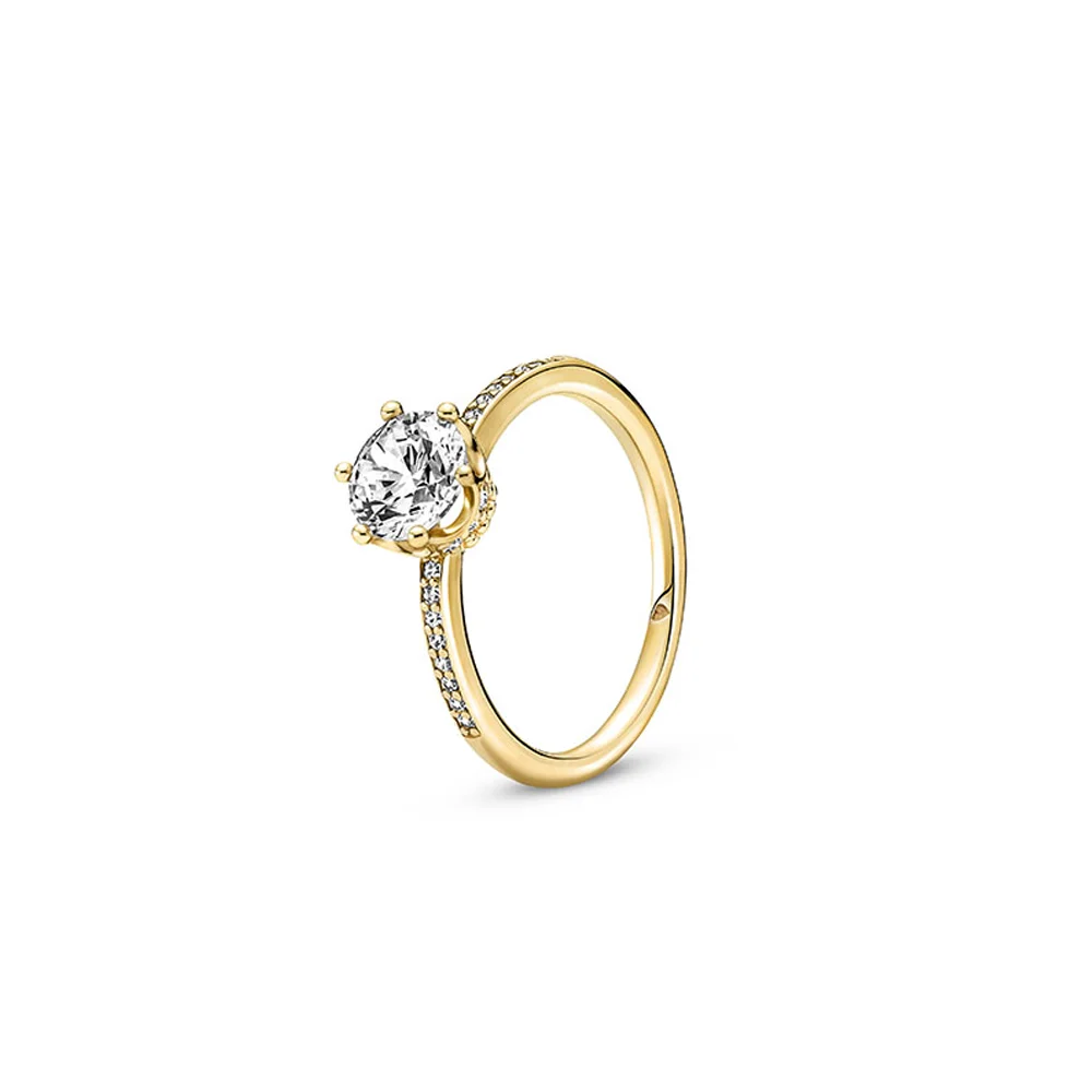 PANDORA Moments 14K Ոսկեպատ Արծաթյա Մատանի/ 168289C01-52