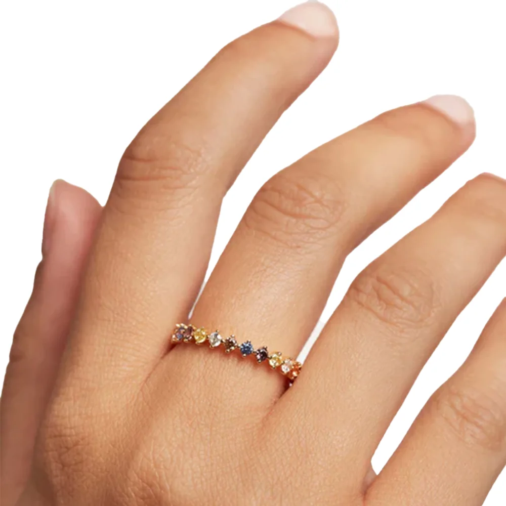 PDPAOLA 14K Gold Plated Silver Ring/ AN01-209-14