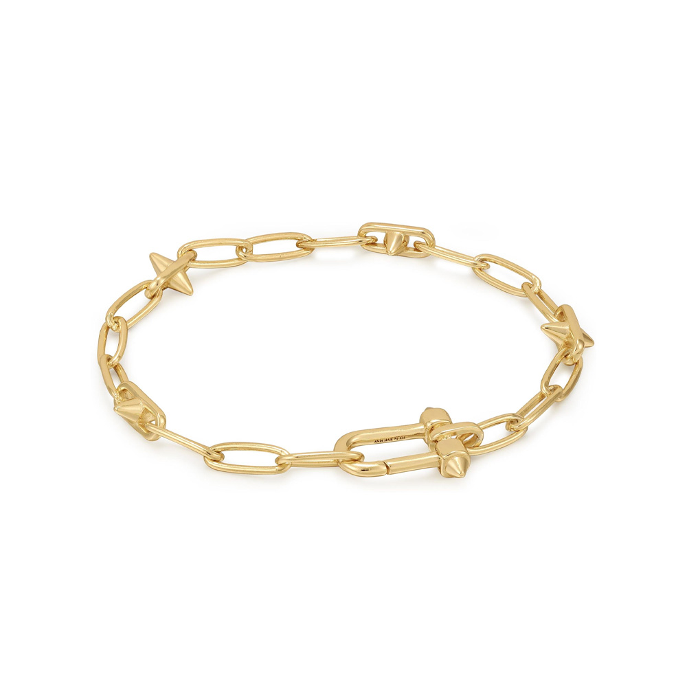 Ania Haie 14K Gold Plated Silver Bracelet/ B048-03G