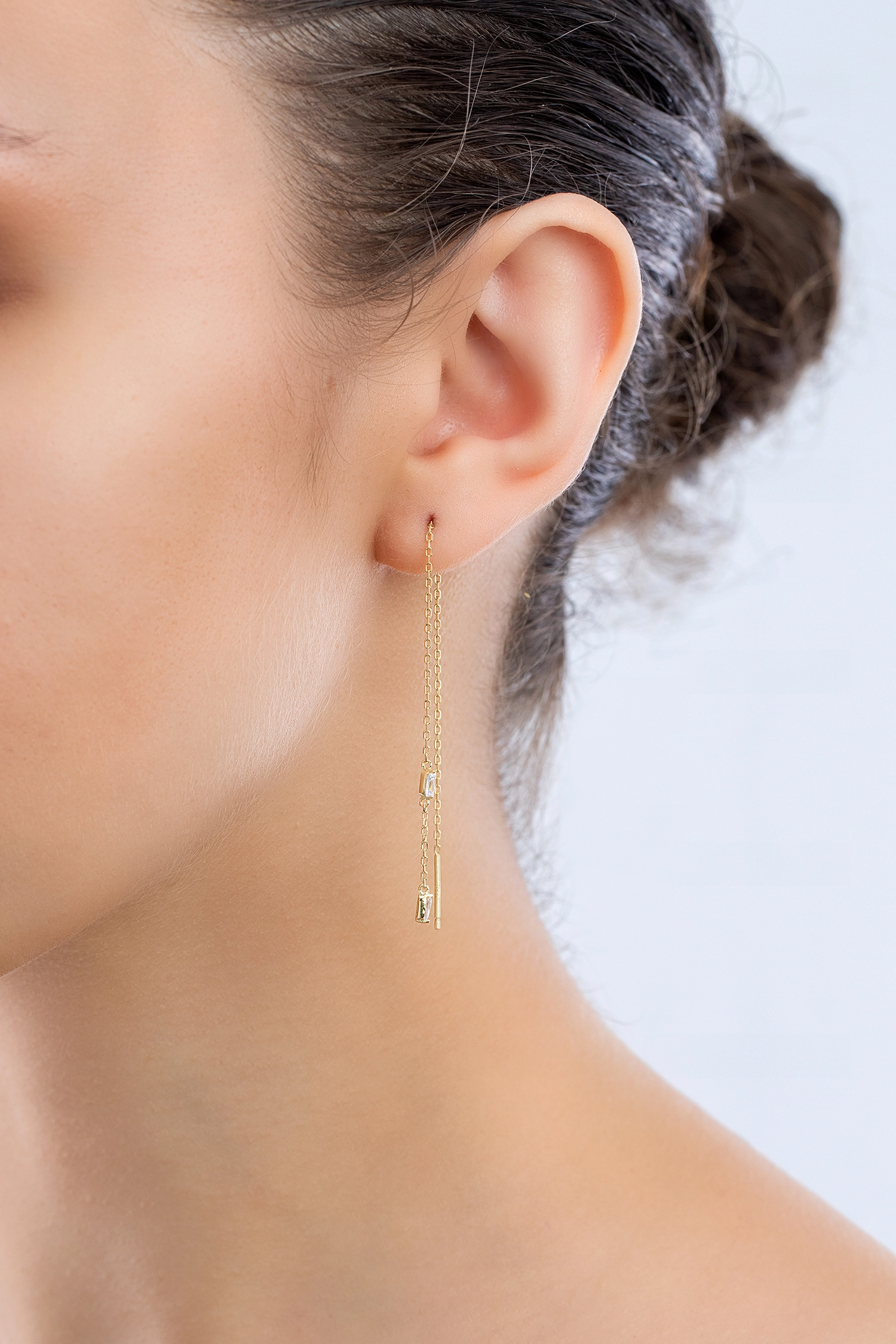 Ania Haie 14K Ոսկեպատ Արծաթյա Ականջօղ/ E018-02G