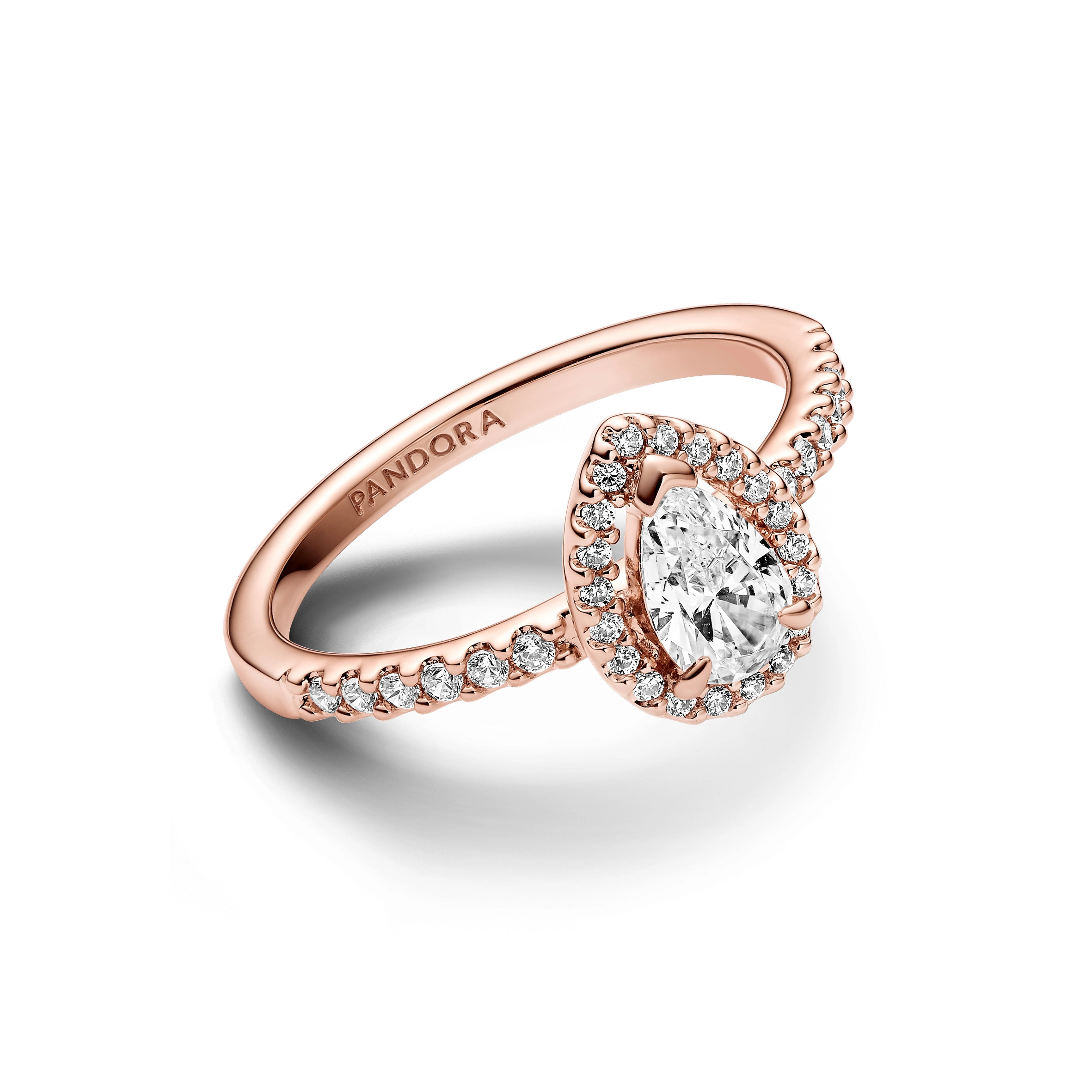 PANDORA Timeless 14K Rose Gold Plated Silver Ring/ 182835C01-58