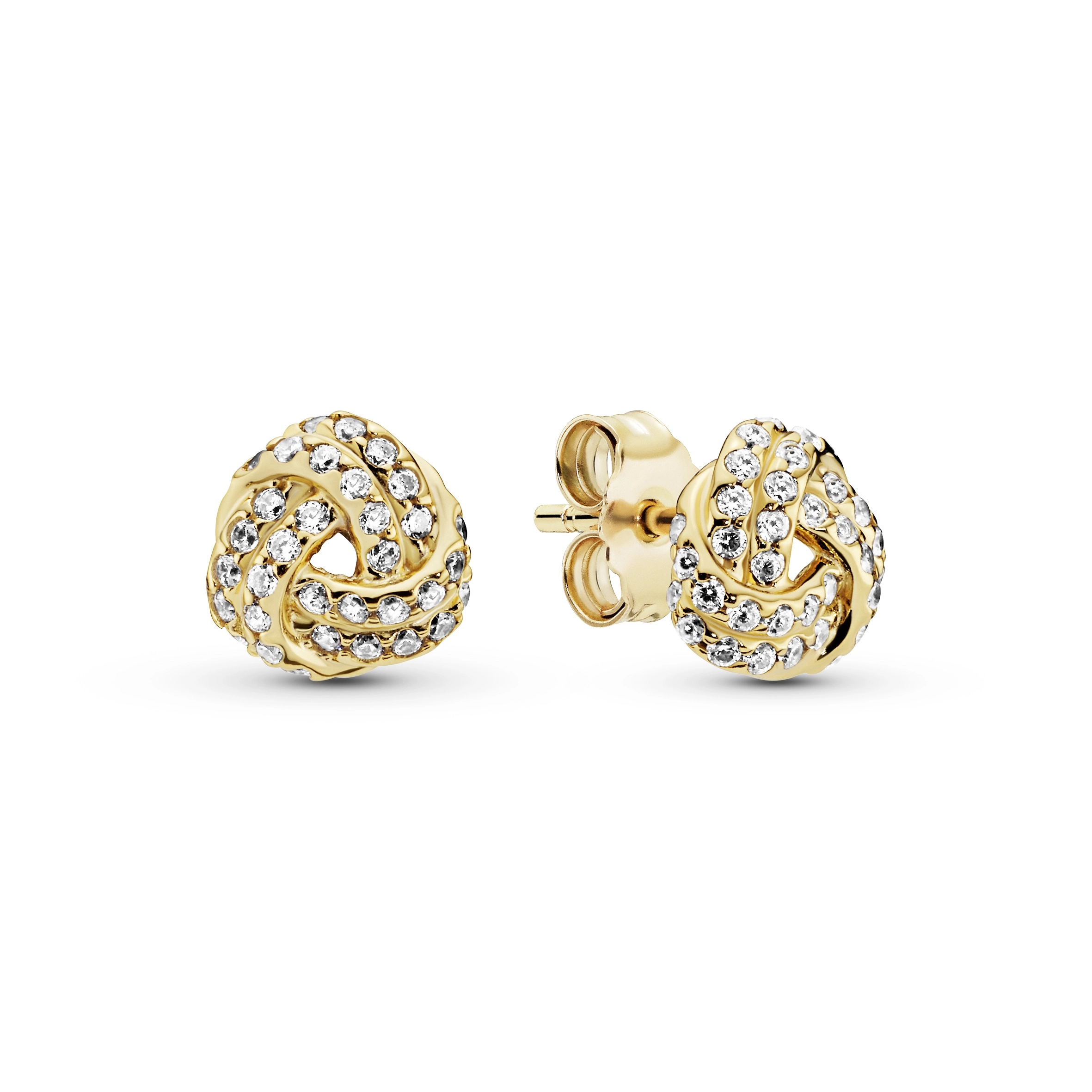 PANDORA Shine 14K Gold Plated Silver Earring/ 260696CZ