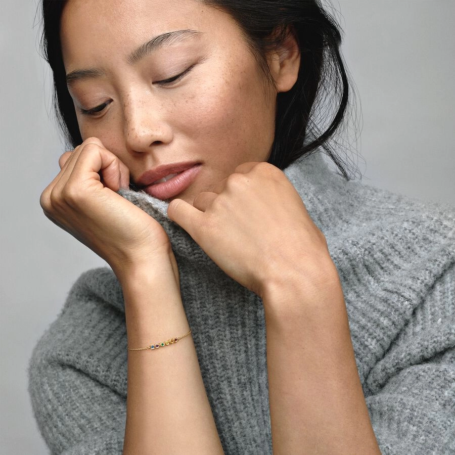 PANDORA Marvel 14K Позолоченный Серебряный Браслет/ 562960C01-16