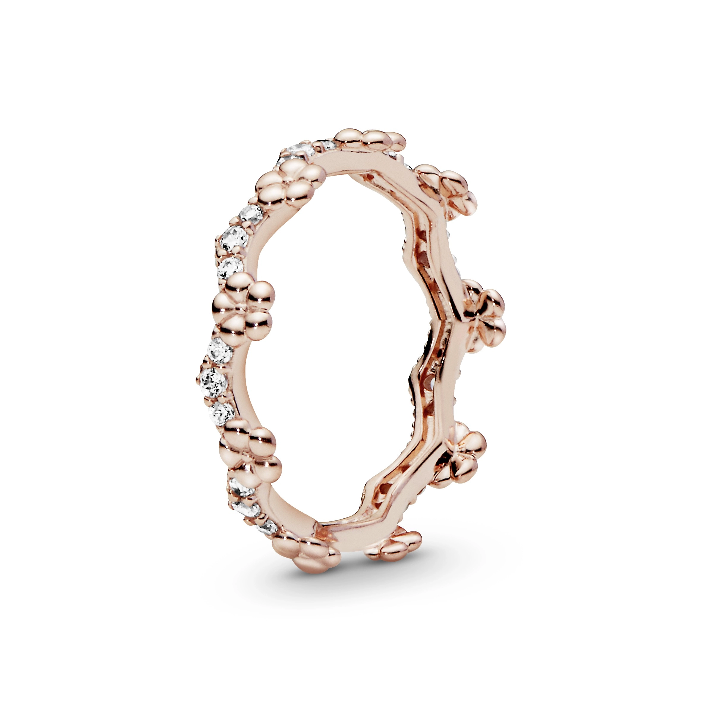 PANDORA Rose 14K Ոսկեպատ Արծաթյա Մատանի/ 187924CZ-54
