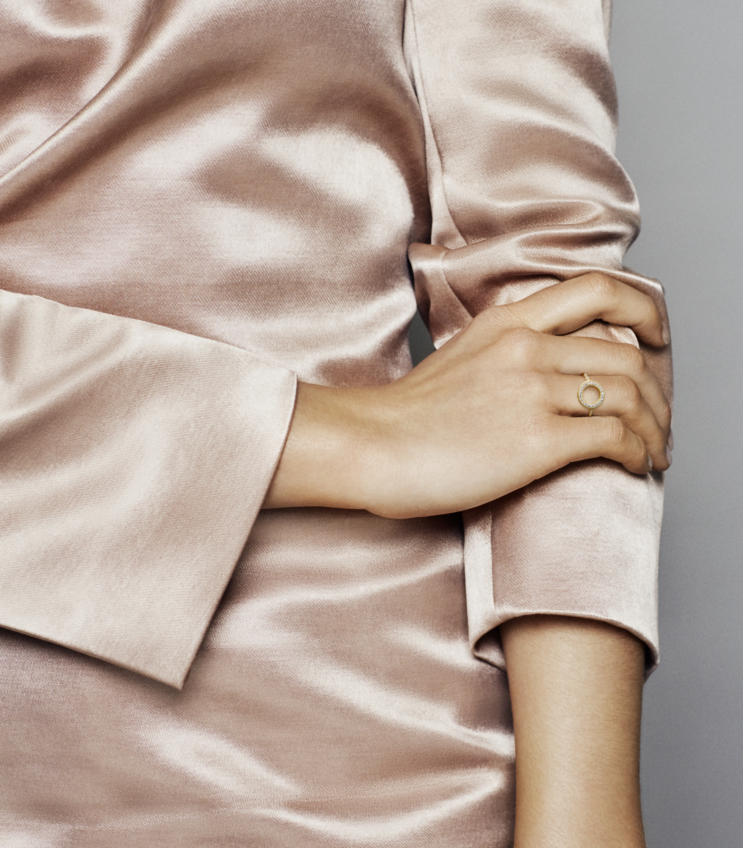 PANDORA Shine 14K Gold Plated Silver Ring/ 167096CZ-56