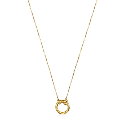 TOUS Серебряное ожерелье с позолотой 18K/712342502