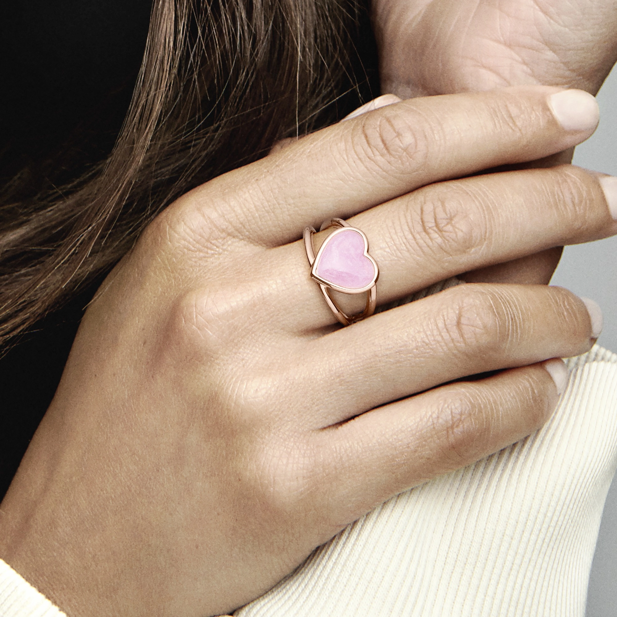 PANDORA Rose 14K Վարդագույն ոսկու պատվածքով Արծաթյա Մատանի/ 189263C01-54