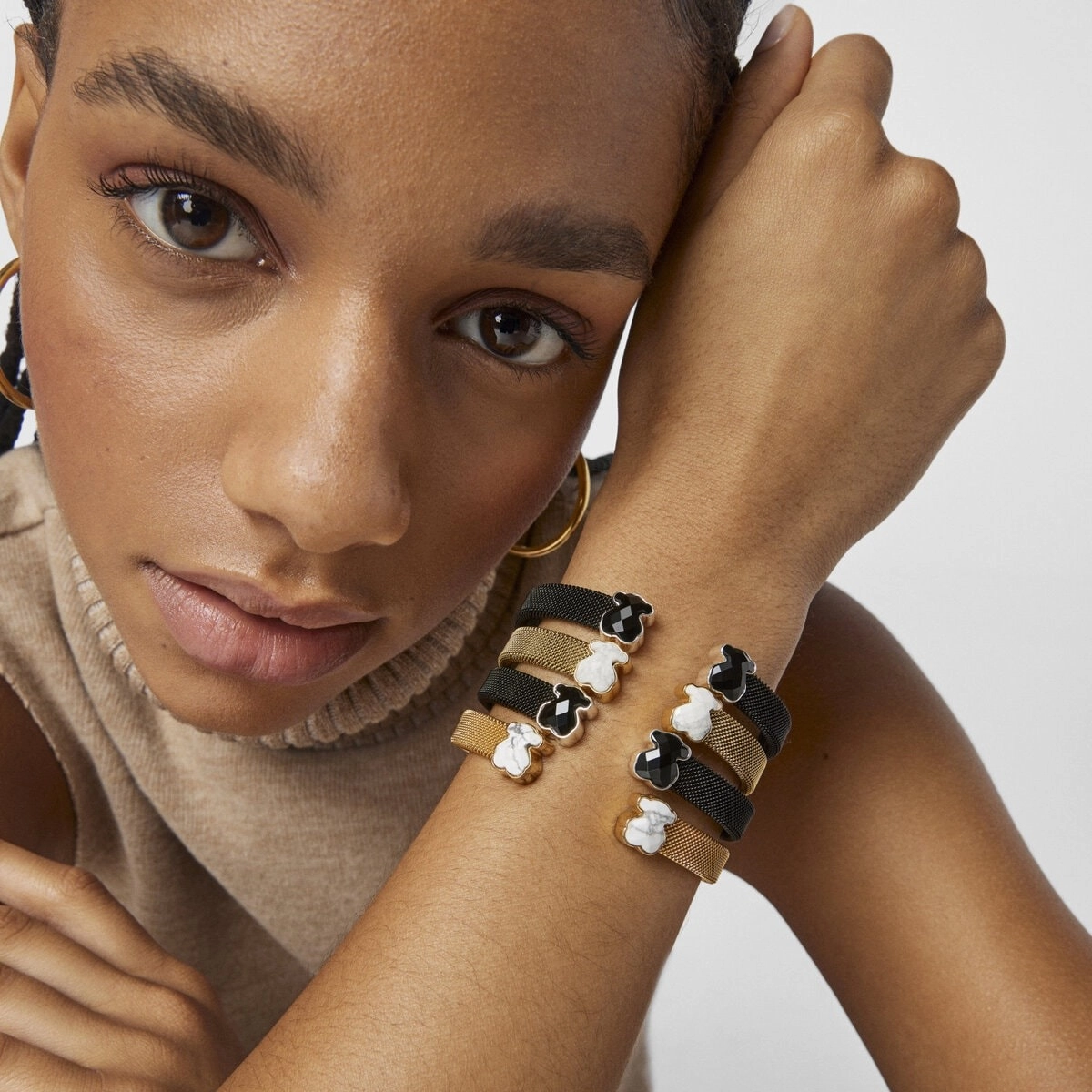 TOUS 18K Gold plated Silver Bracelet/ 013101560