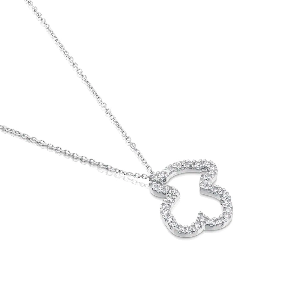 TOUS 18K White Gold Necklace/ 612534220