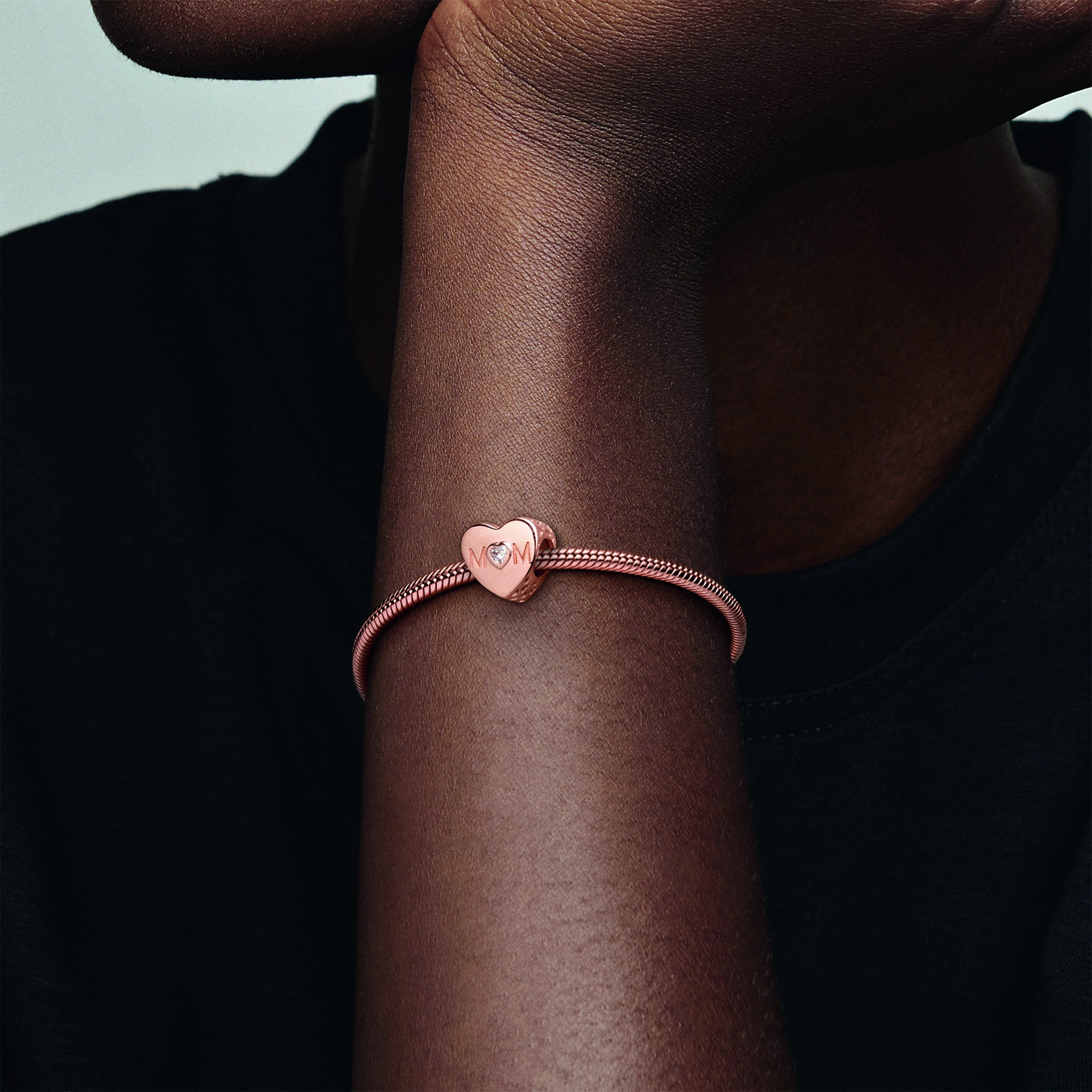 PANDORA Rose 14K Վարդագույն ոսկու պատվածքով Արծաթյա Չարմ/ 781881CZ